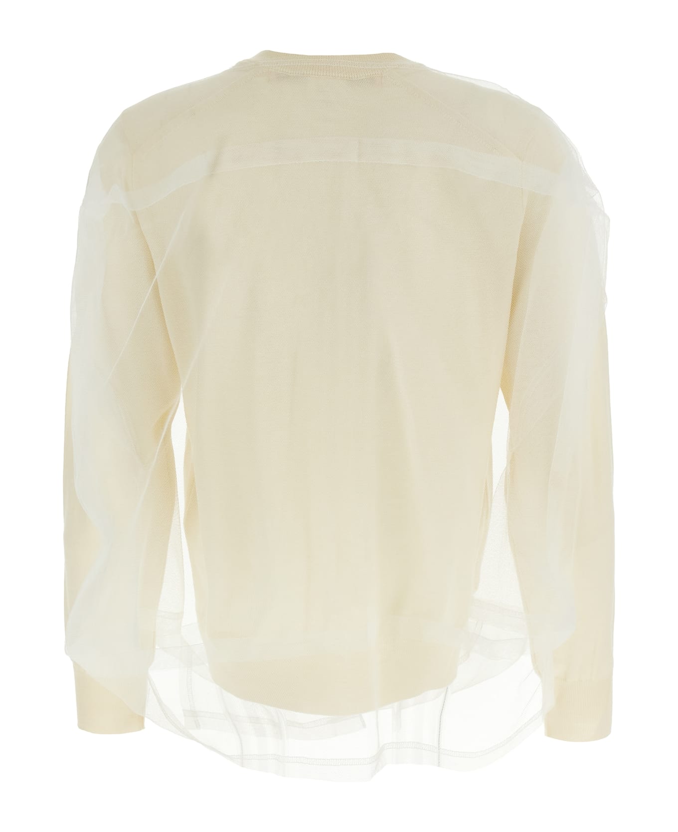 Comme des Garçons Tulle Cardigan - White