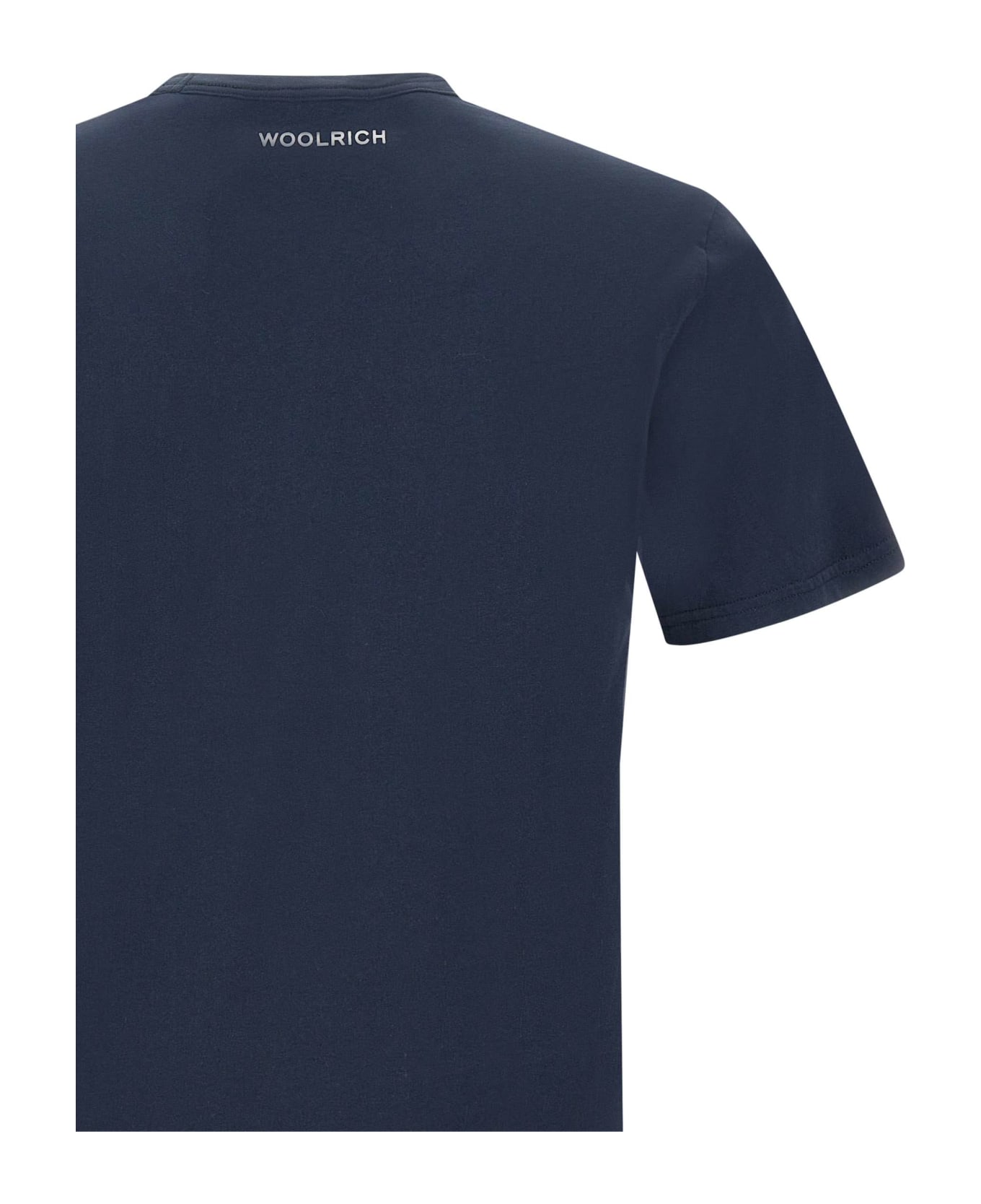 Woolrich "boat" Cotton T-shirt - BLUE
