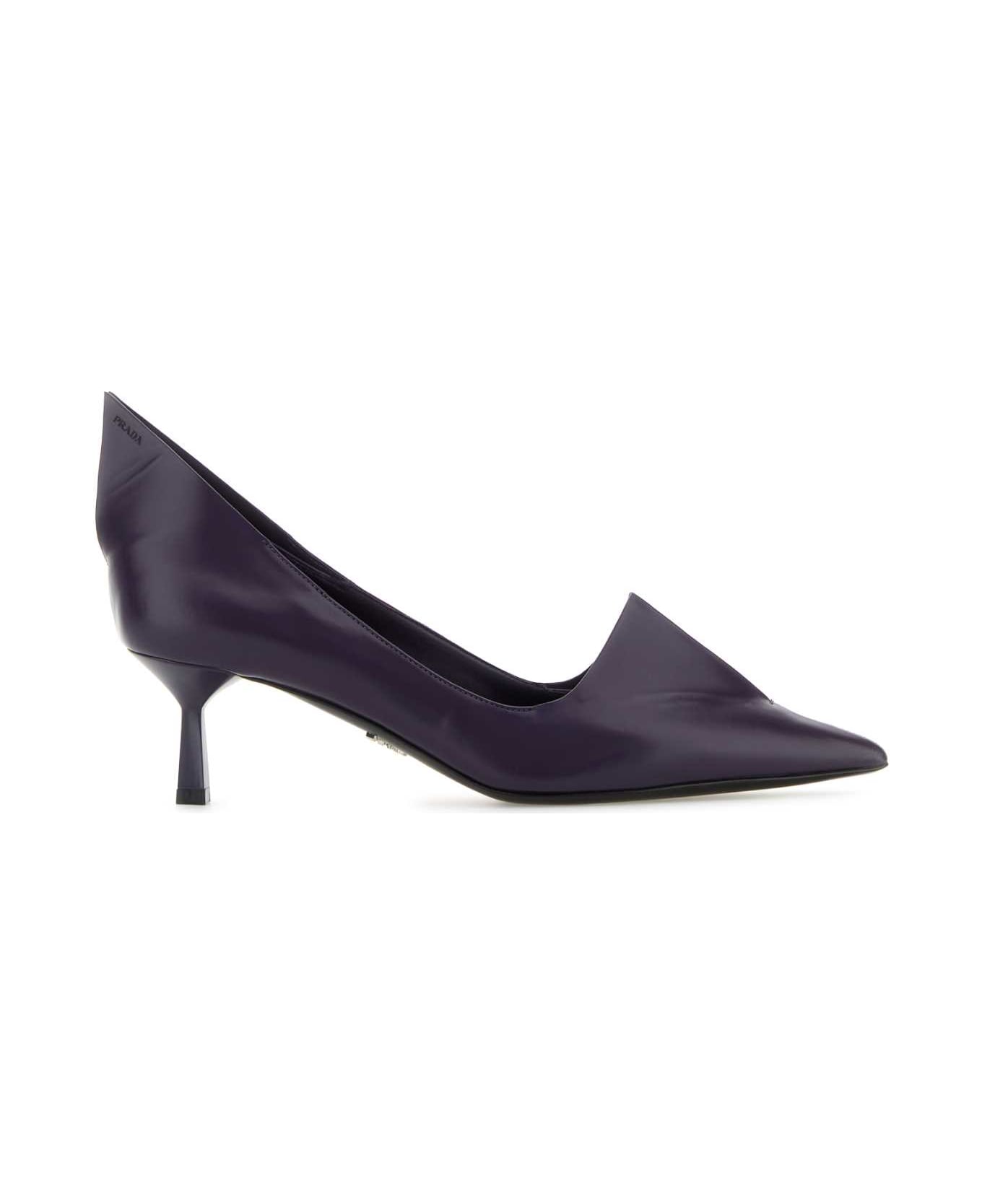 Prada Purple Leather Pumps | italist Prada Purple Leather Pumps | italist