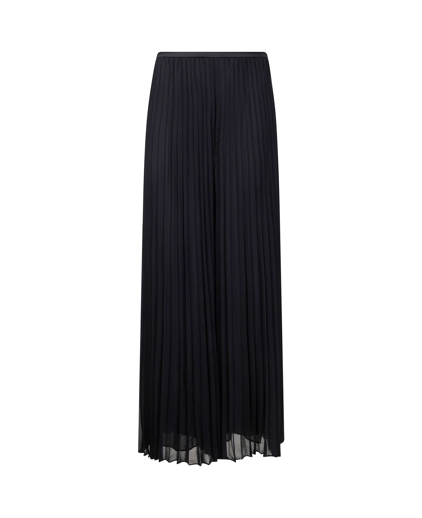 Emporio Armani Georgette Long Skirt - Black