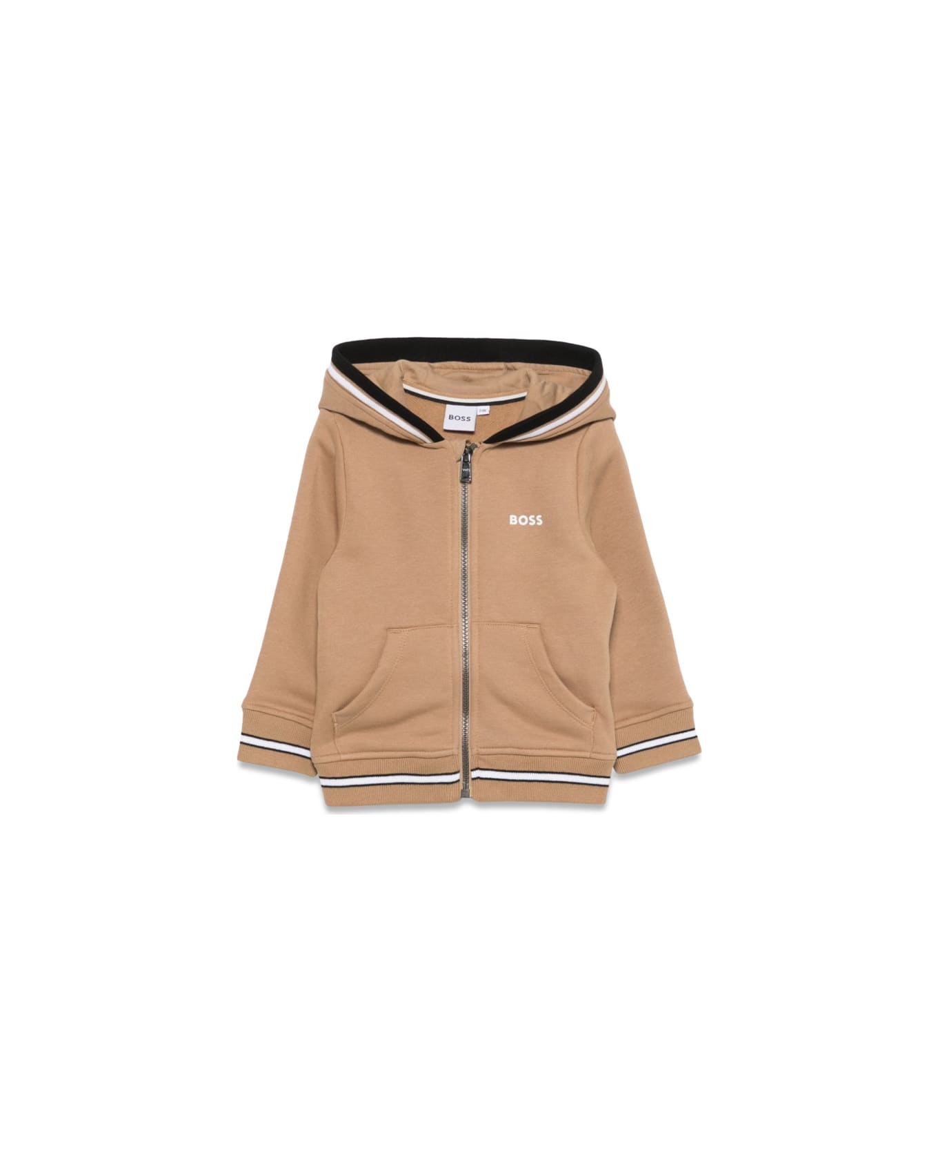 Hugo Boss Hooded Cardigan - BEIGE