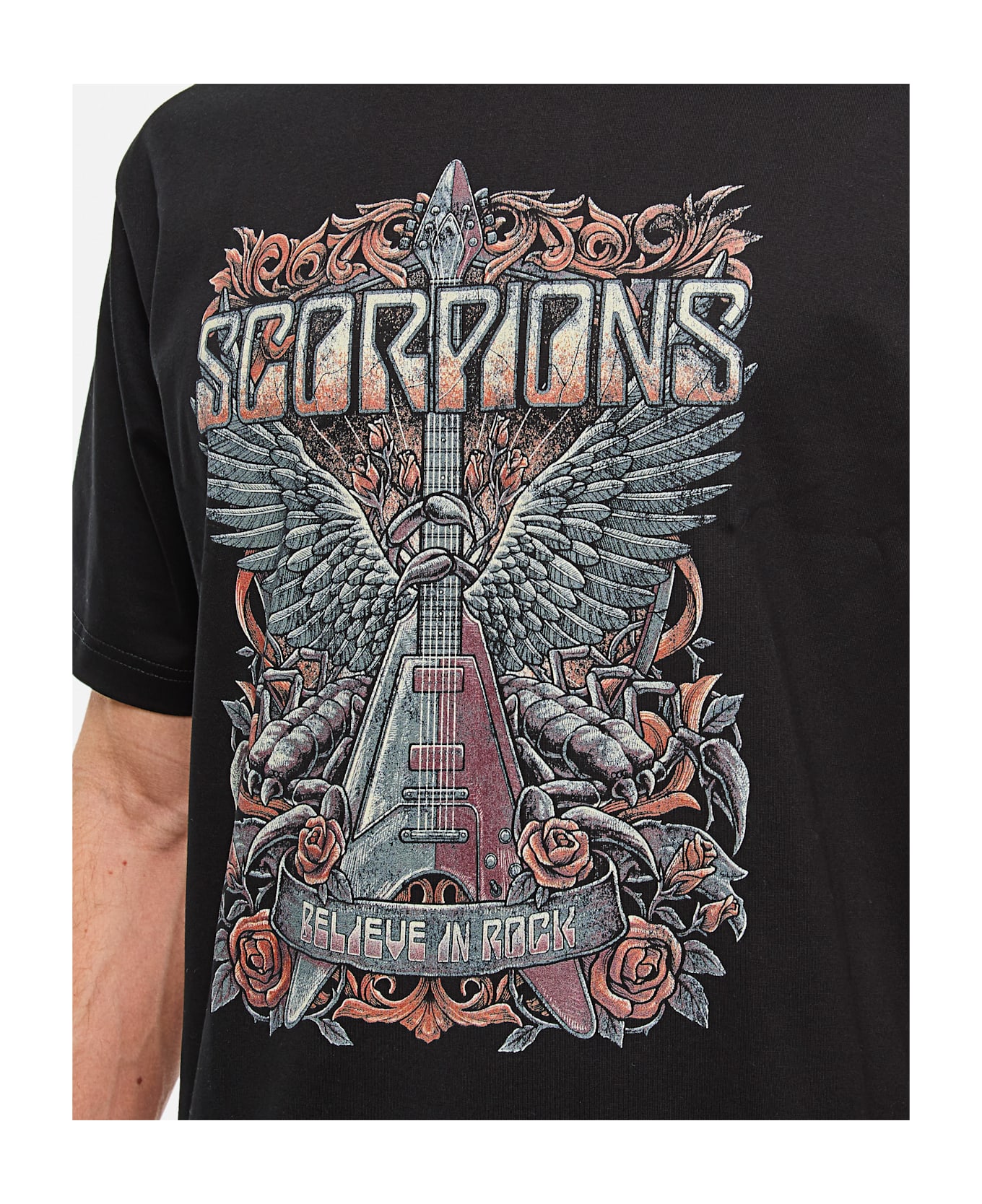 Junya Watanabe Scorpions Printed T-shirt - Black