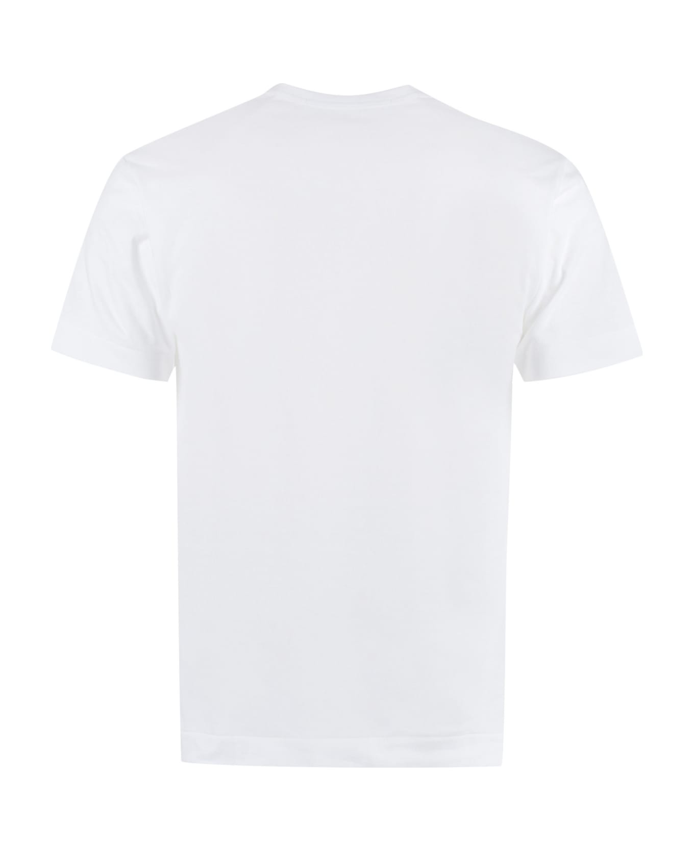 Comme des Garçons Play Cotton Crew-neck T-shirt - White