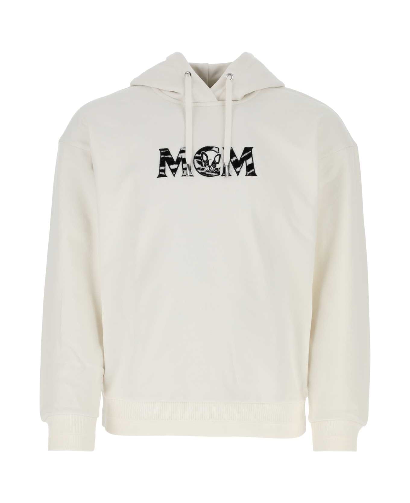 MCM Ivory Cotton Sweatshirt - WG