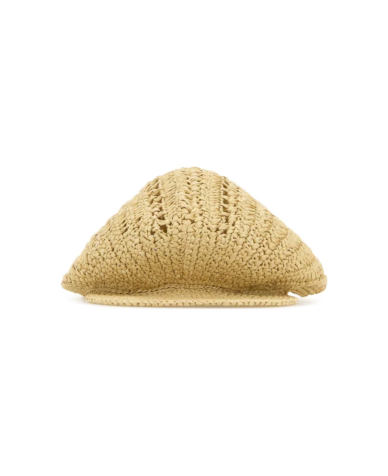 Prada Raffia Baker Boy Hat - NATURALE