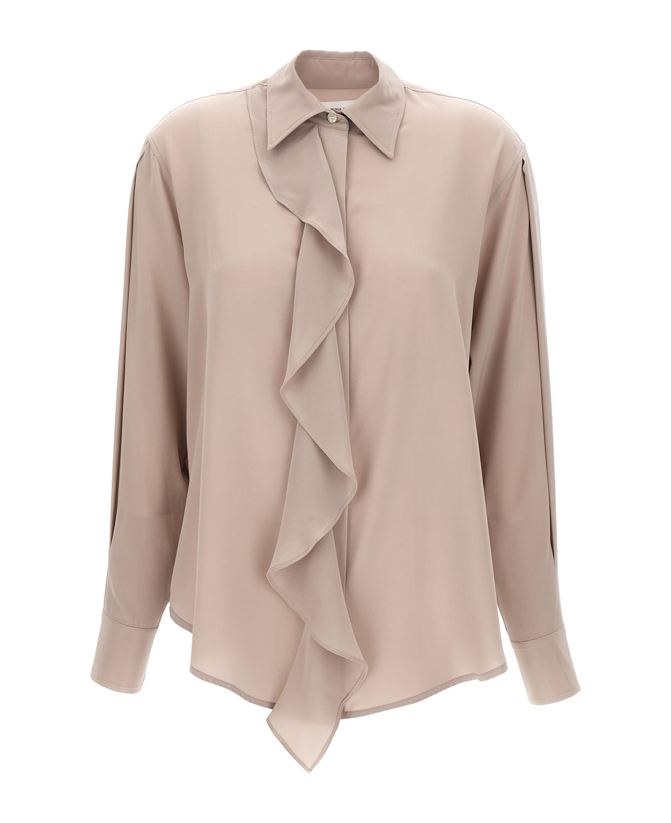 Victoria Beckham 
asymmetric Ruffle
 Blouse - Purple