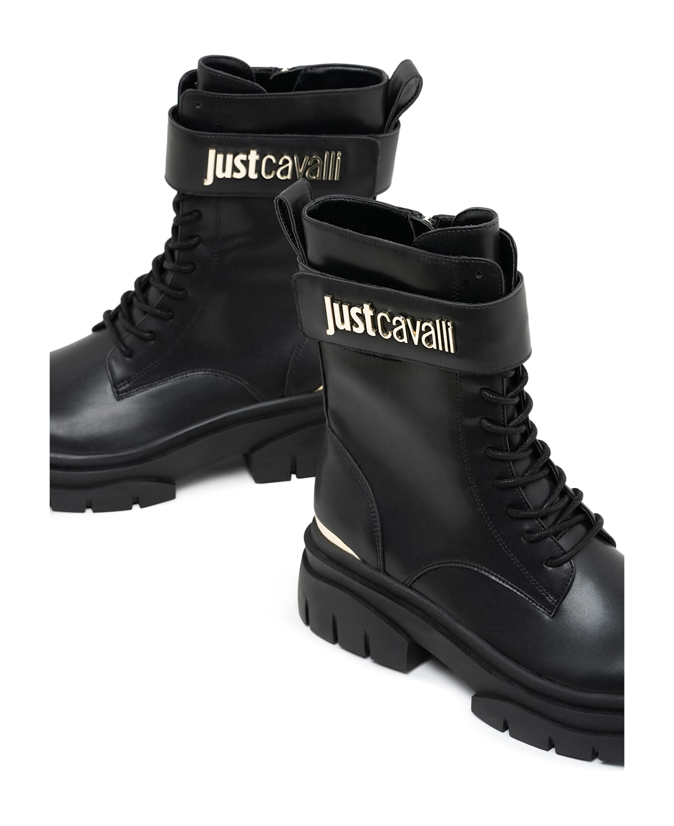 Just Cavalli Black Ankle Boots - Black