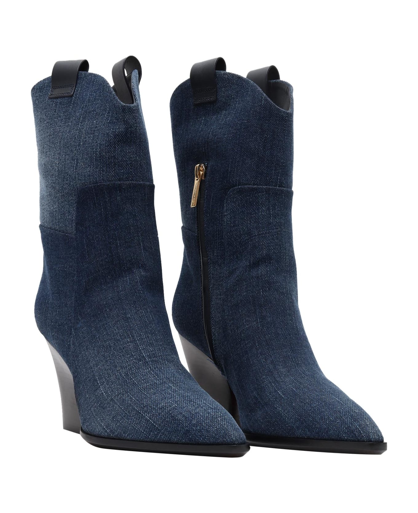 Santoni Hedy Ankle Boots - BLUE