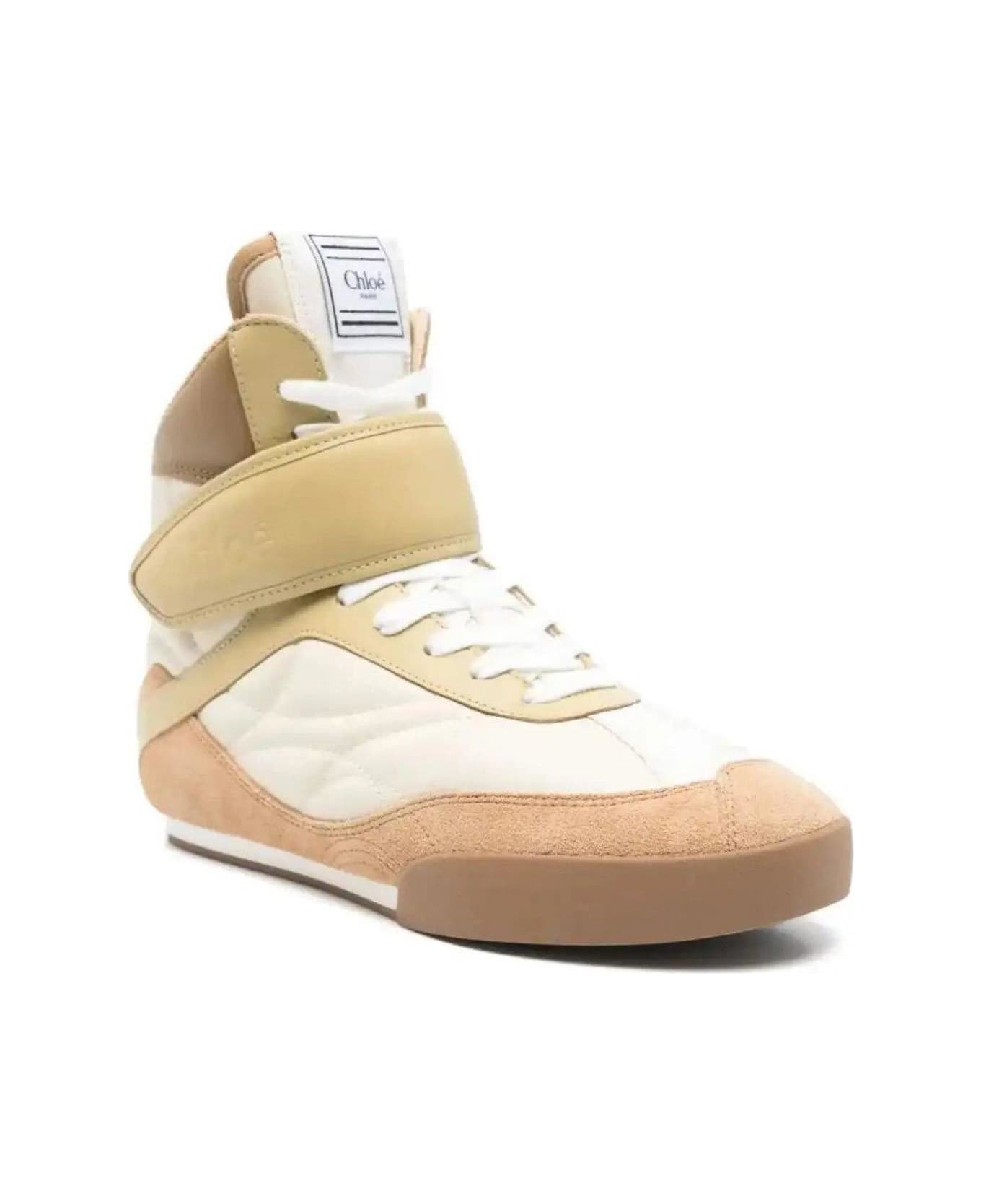 Chloé Kick High-top Sneakers - Beige