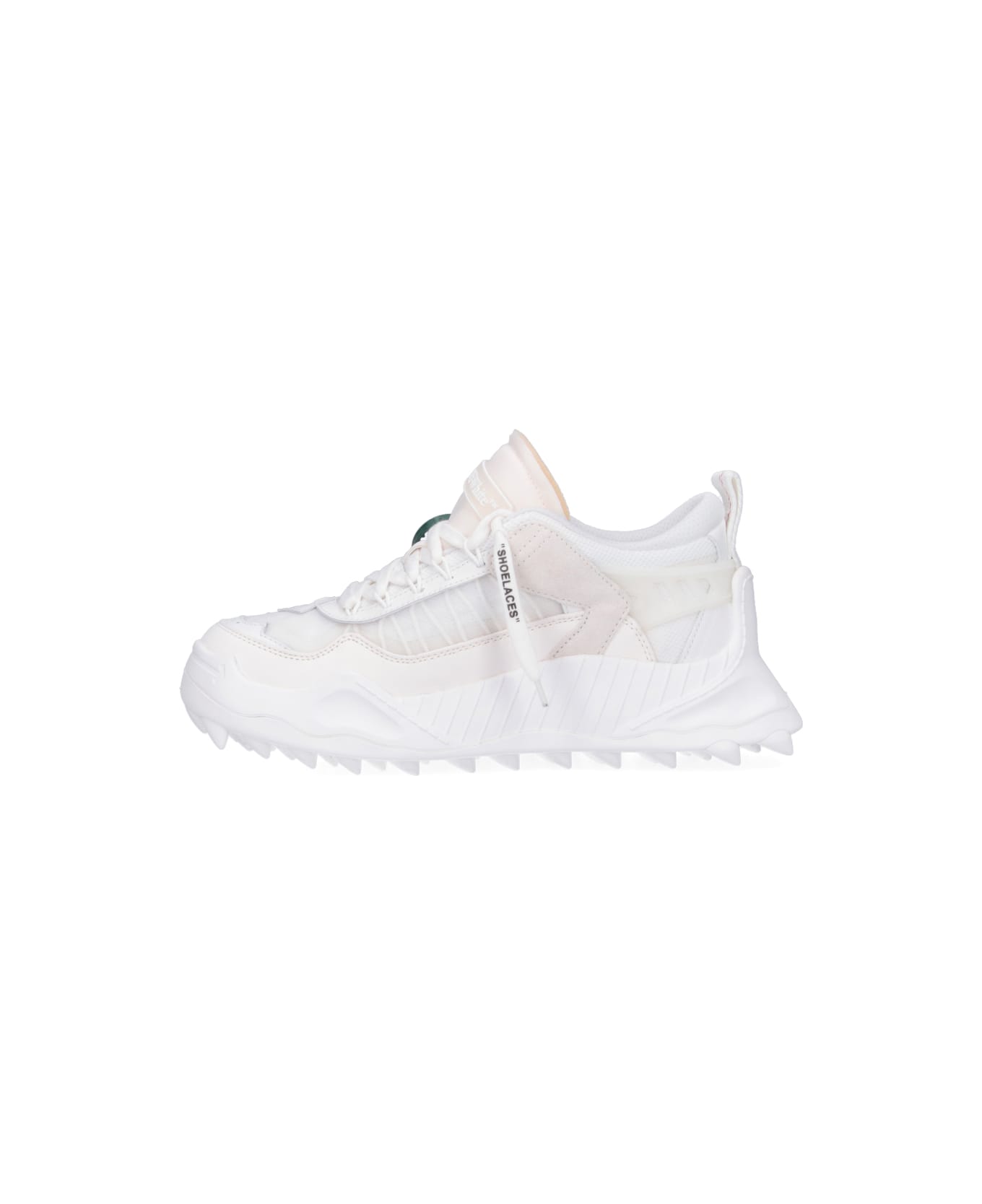 Off-White Odsy 1000 Sneakers In White Leather And Fabric Blend - White White スニーカー
