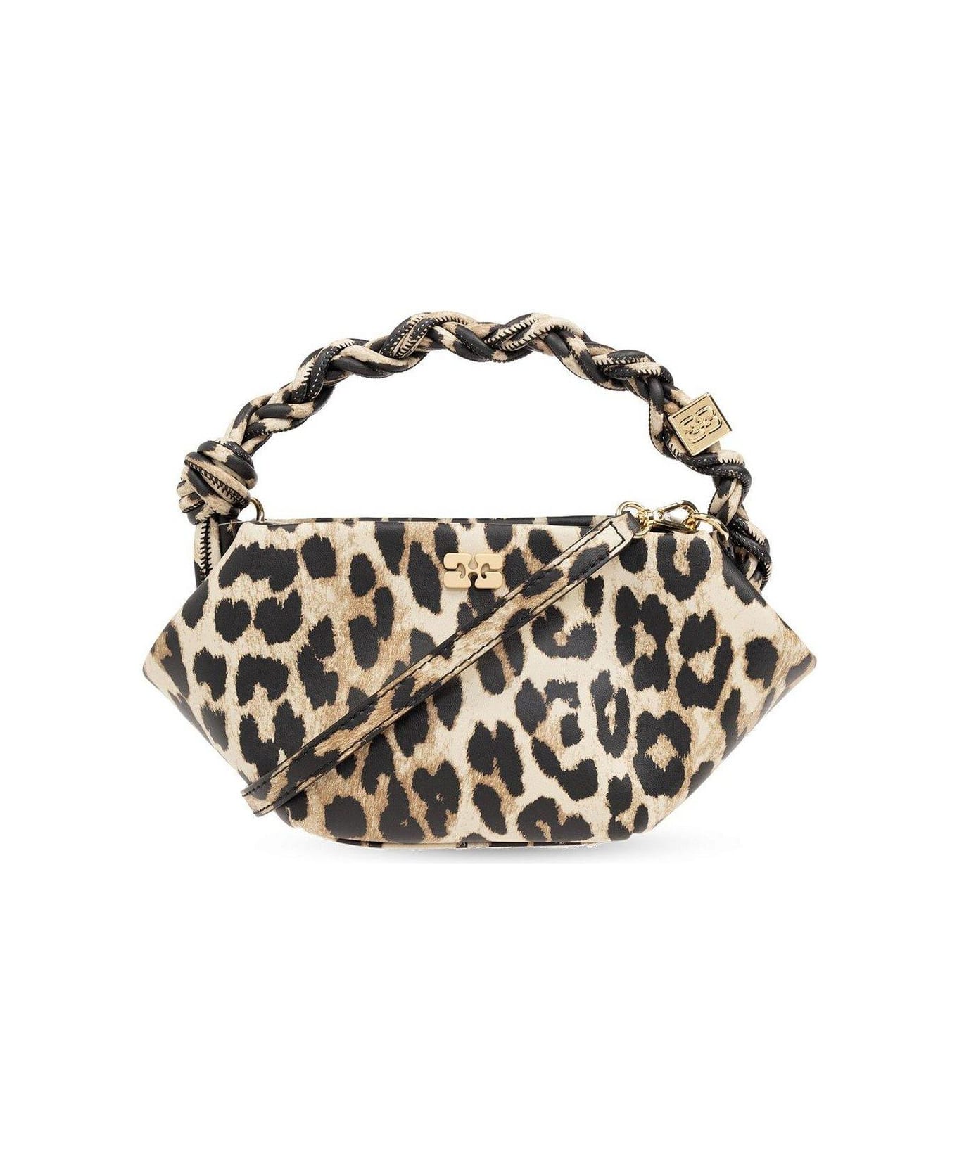 Ganni Mini Bou Handbag - Brown