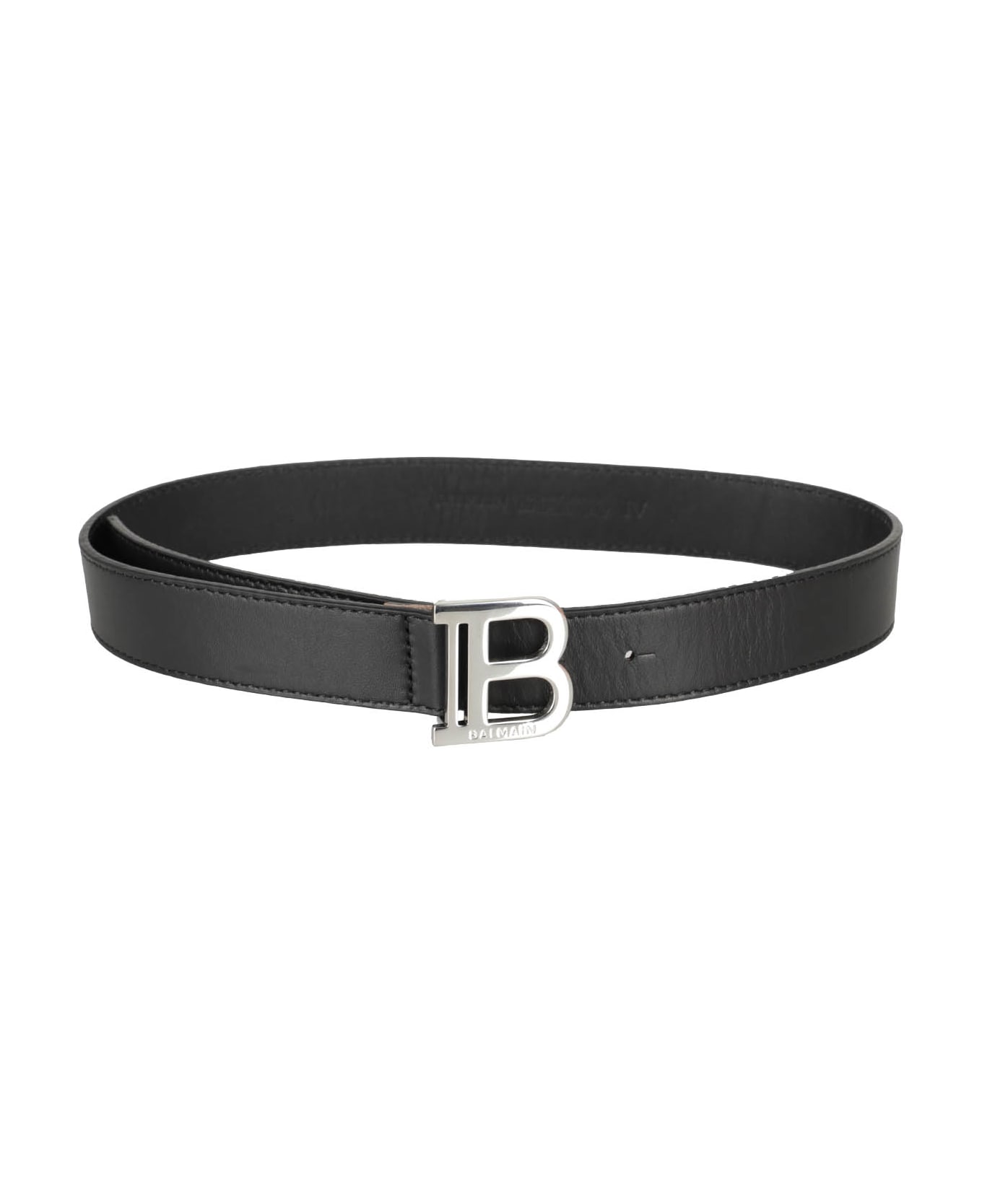 Balmain Belts - Ag Black Silver アクセサリー＆ギフト