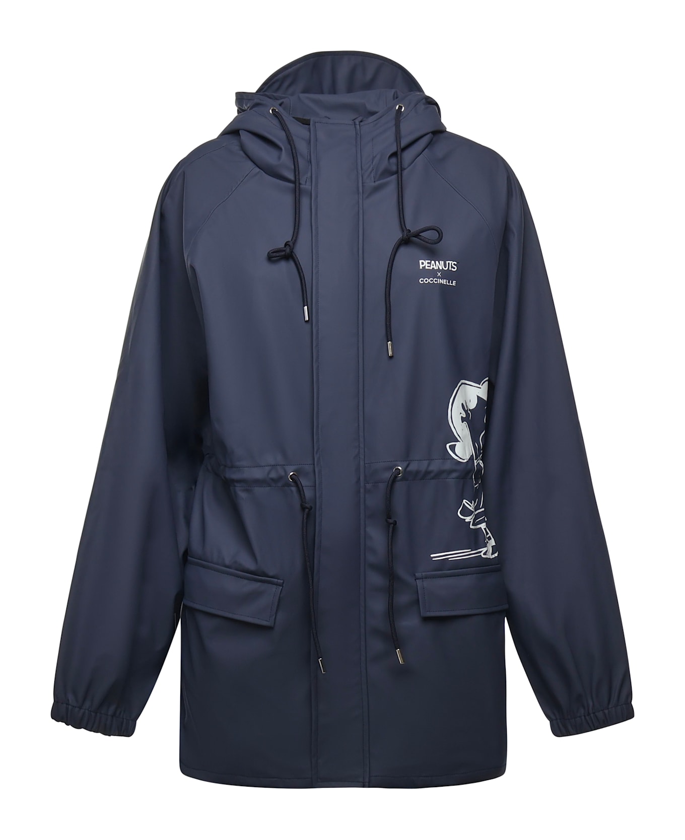 Coccinelle Coated Fabric Raincoat - Blue