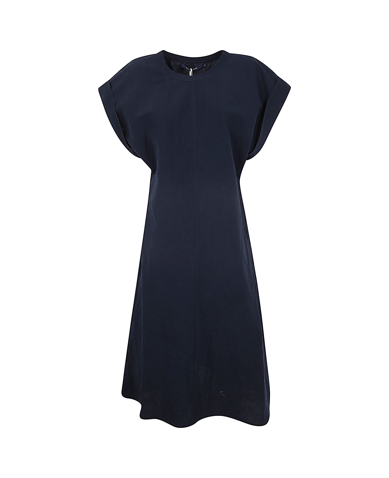Sofie d'Hoore Long Dress With Pockets And Short Sleeves - Night