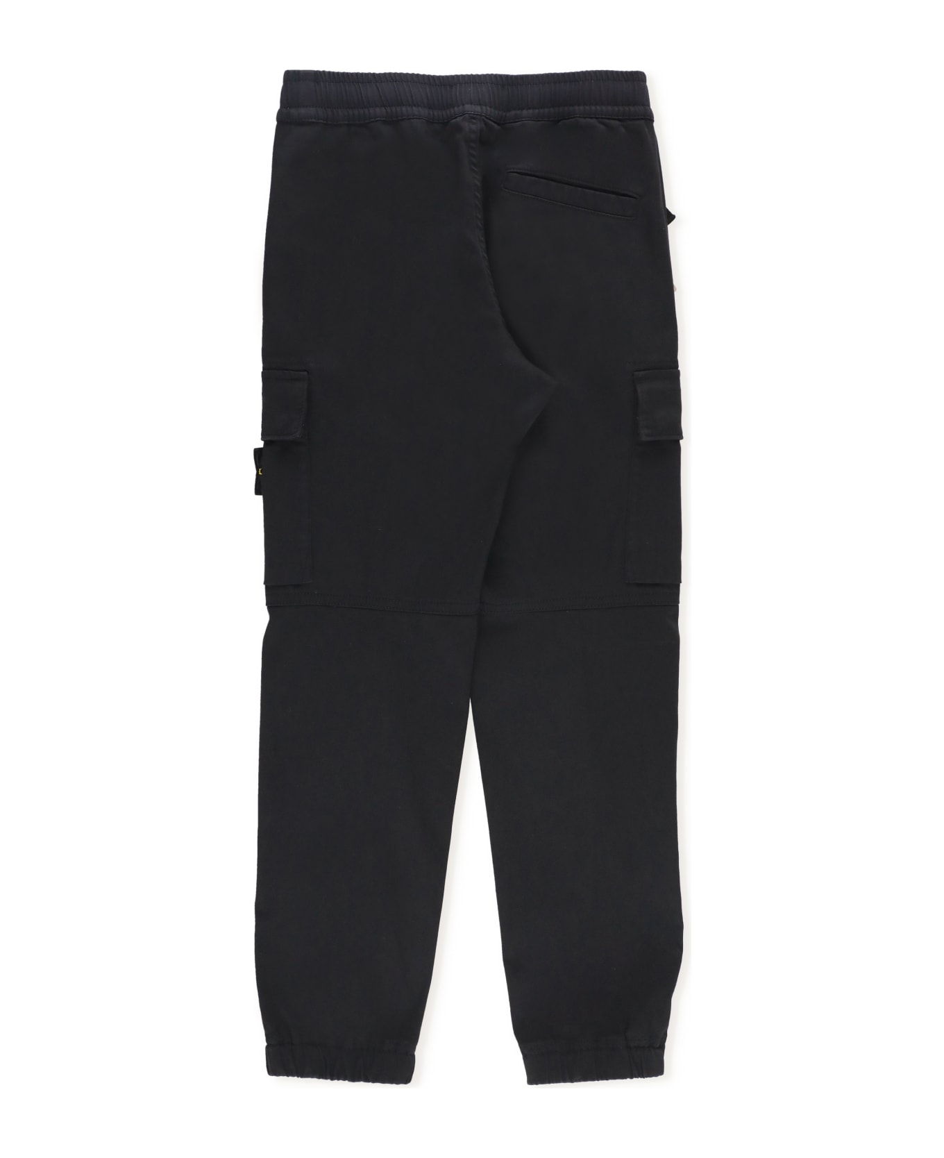 Stone Island Cotton Trousers - Black