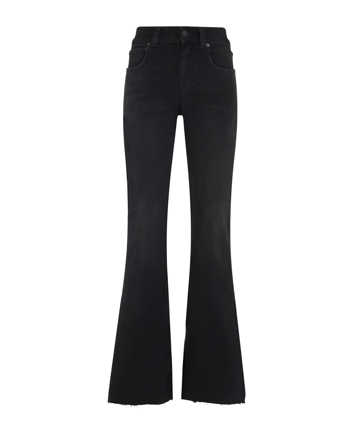 Balenciaga Slim Fit Bootcut Pant - Black Green Red