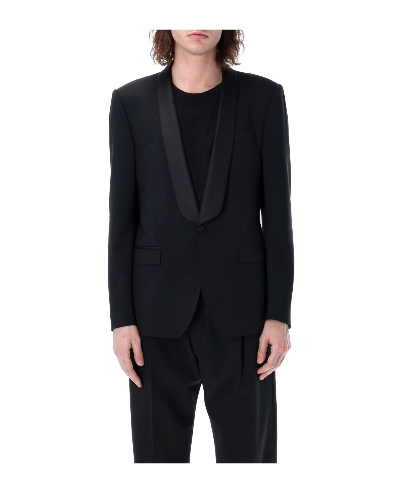 Dolce & Gabbana Single-breasted Stretch Wool Sicilia-fit Tuxedo Jacket - BLACK ブレザー