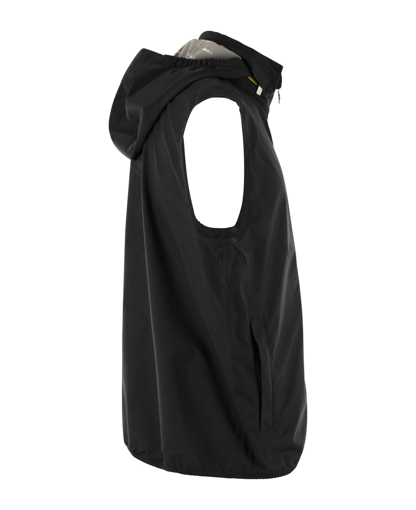 K-Way Valen - Technical Fabric Waistcoat - Black