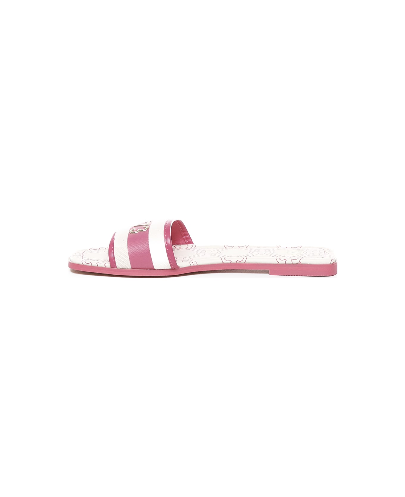 V73 Flat Spirit Sandals In Leather - Pink