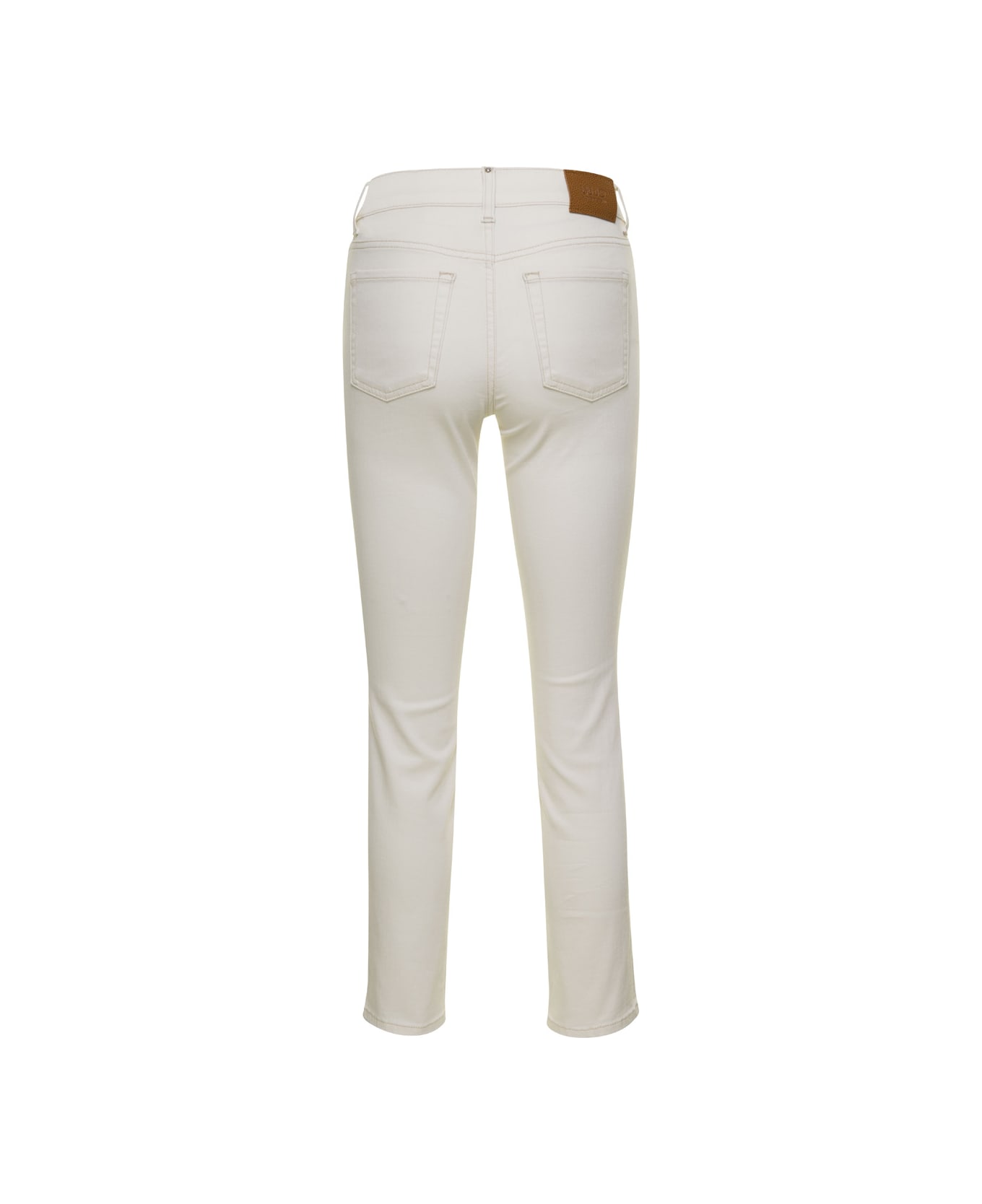 Liu-Jo White Skinny Jeans In Denim Woman - White