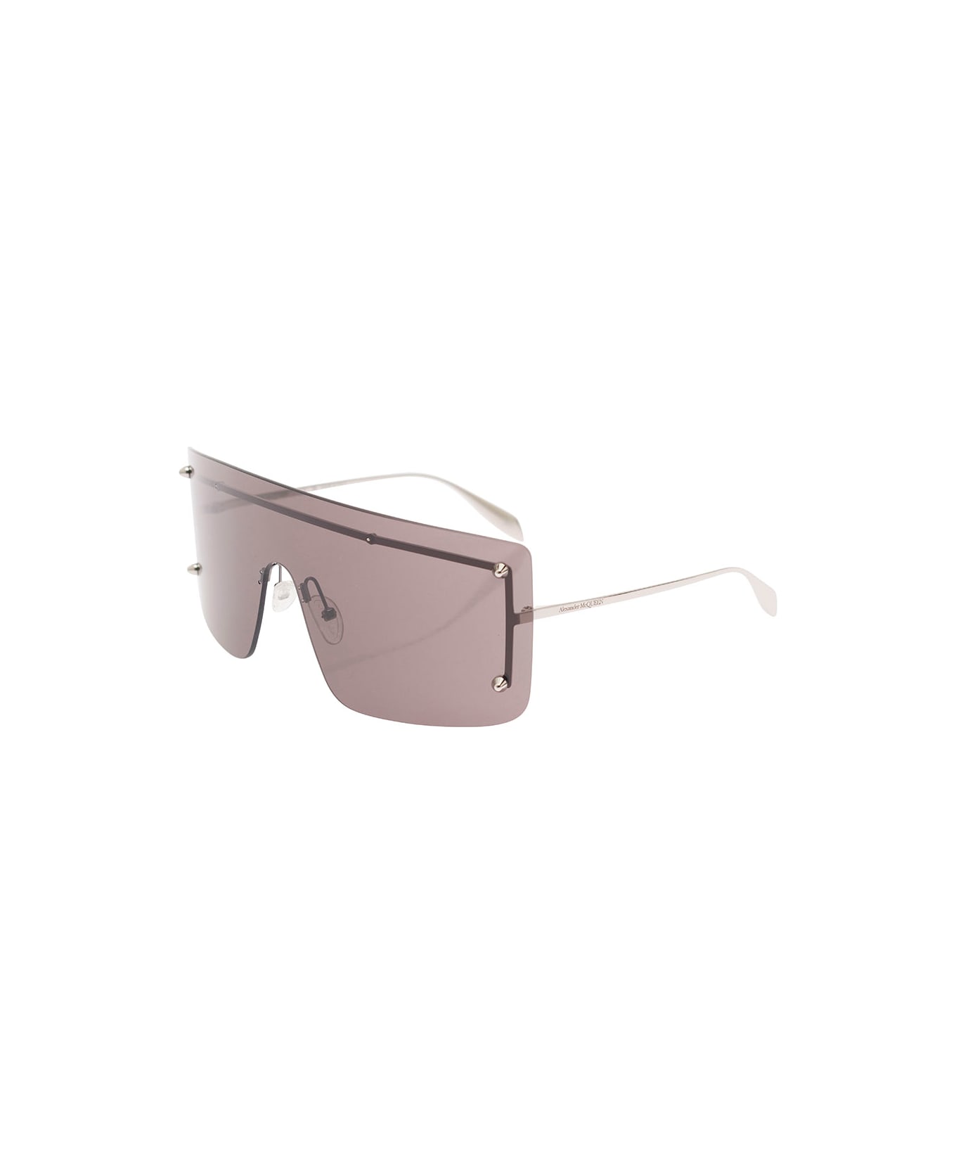 Alexander McQueen Eyewear Mask Sunglasses With Spike Studs - Black