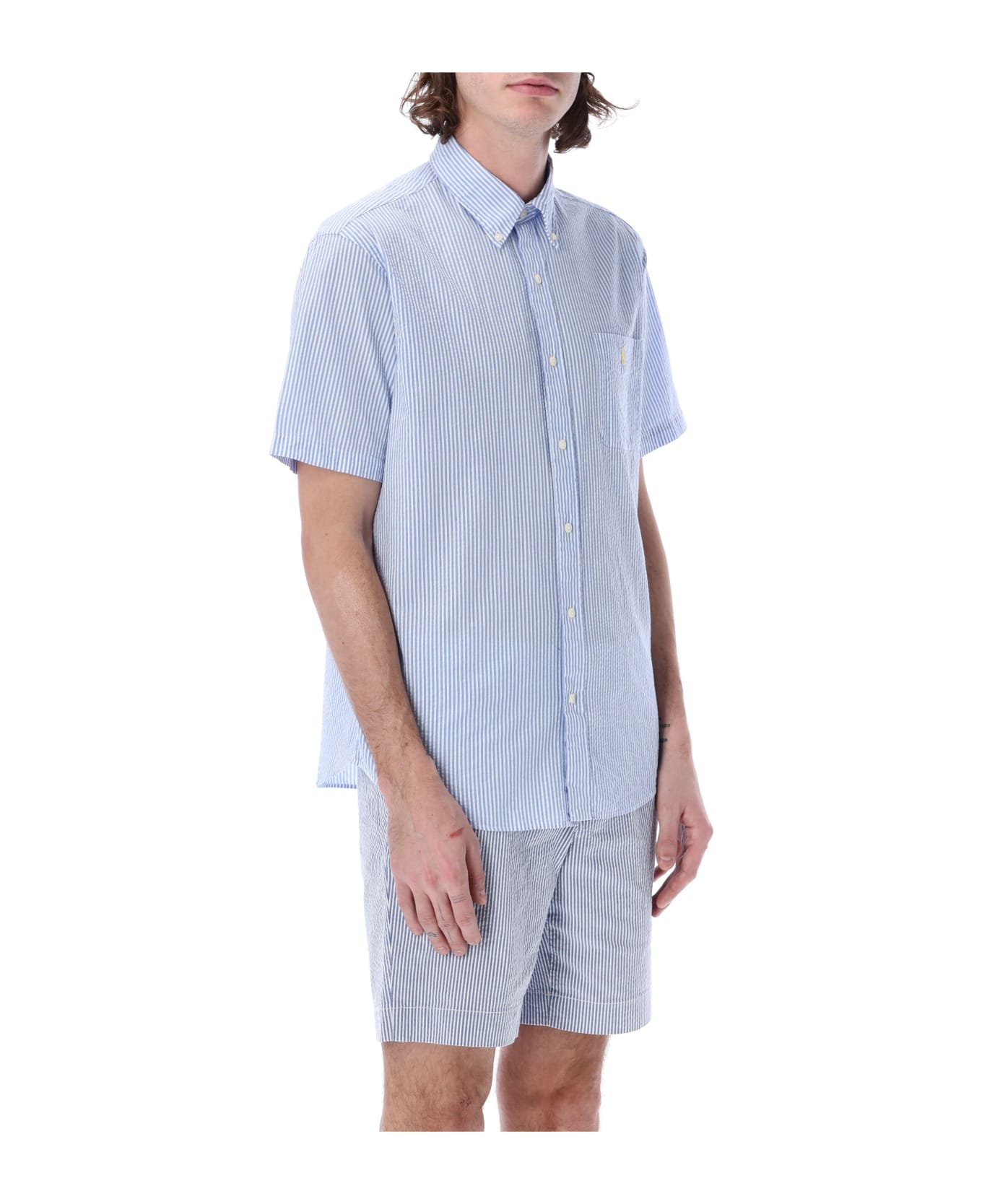 Ralph Lauren Wrinkle S/s Shirt - 2604A BLUE/WHITE