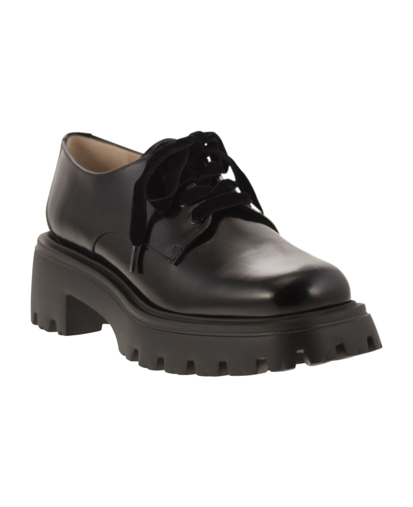 Stuart Weitzman Emerson Derby Black - Black