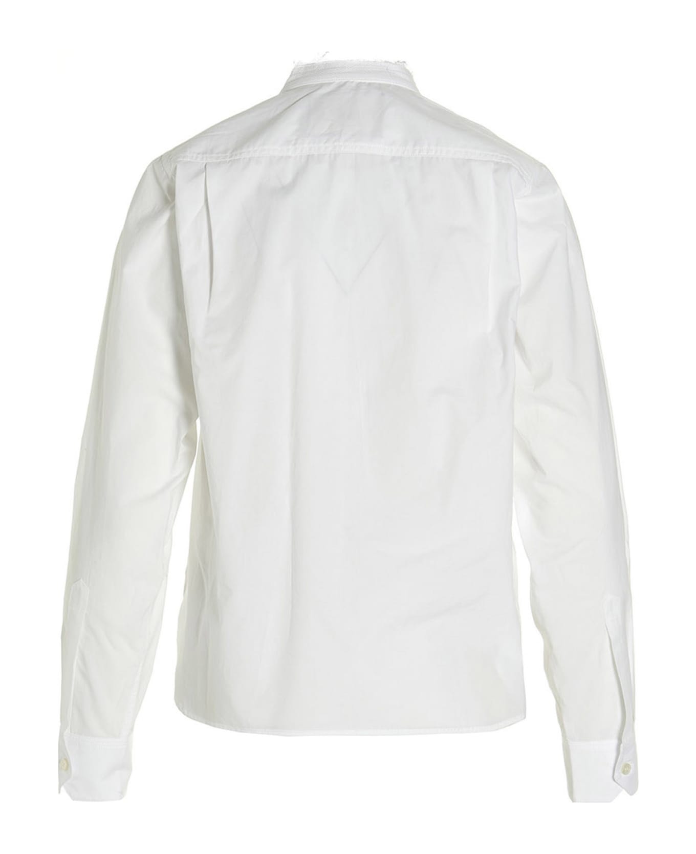 Plan C 'plastron Piqué Shirt - White