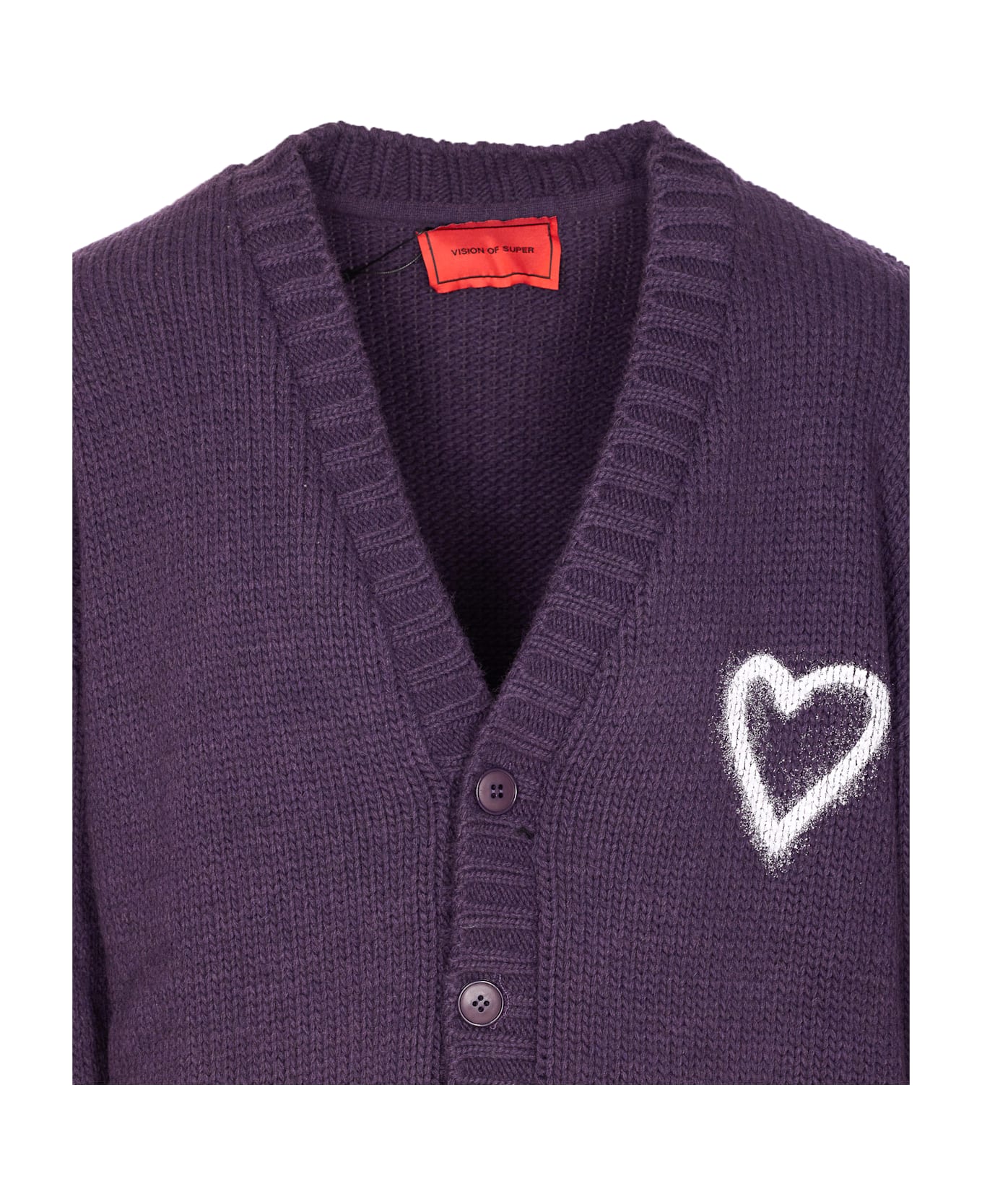 Vision of Super Heart Cardigan - Purple