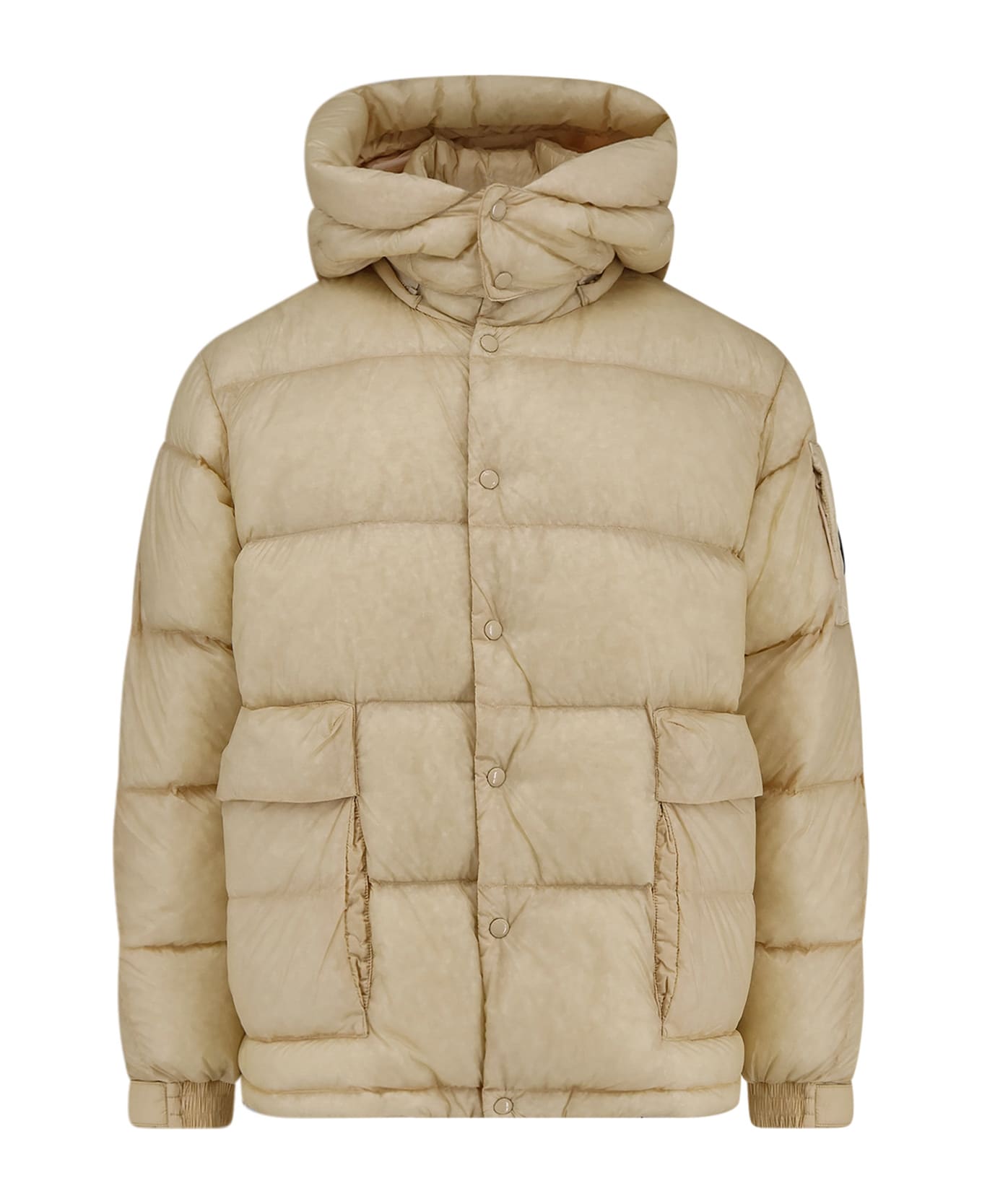 C.P. Company D.d: Shell Hooded Down Jacket - PISTACHIO SHELL