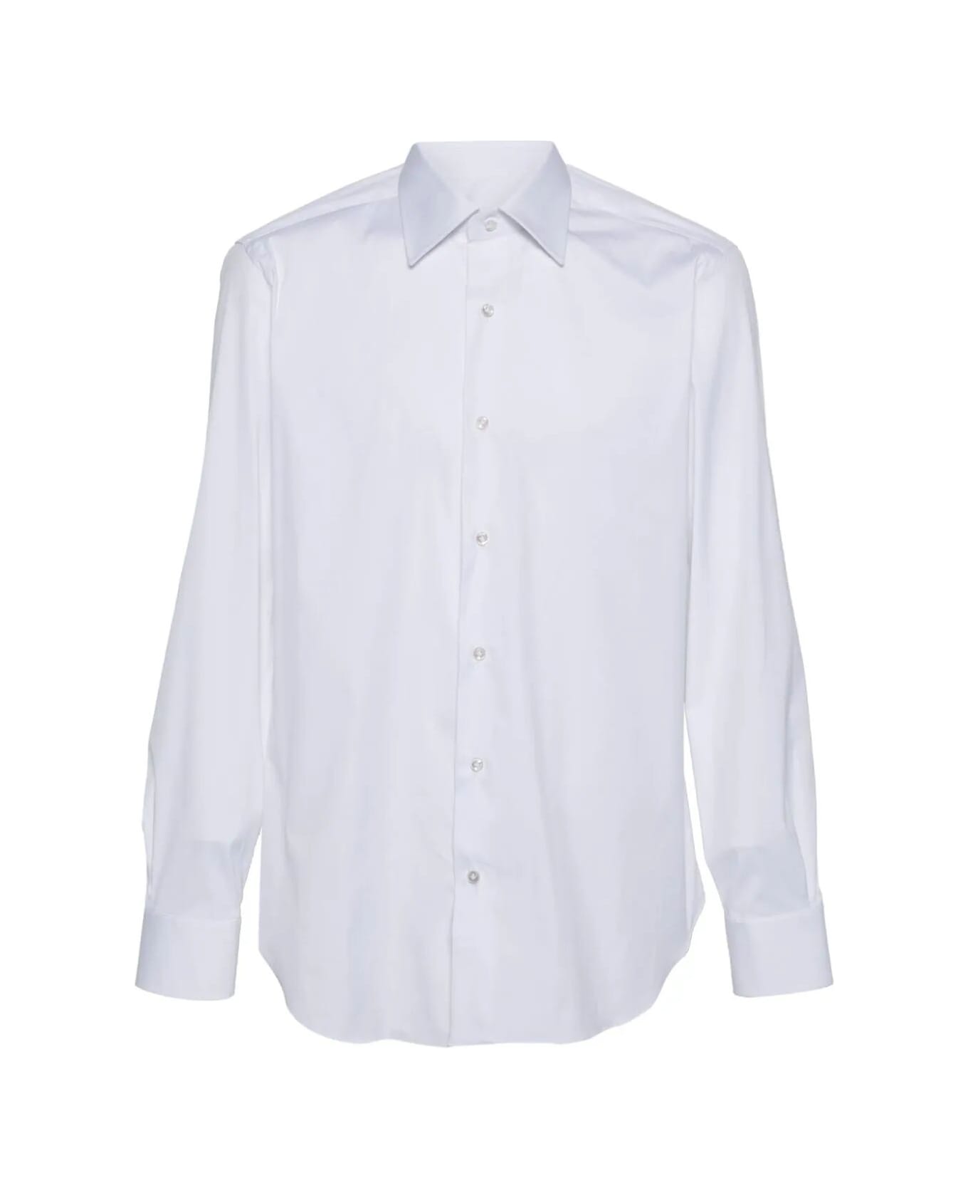 Barba Napoli Neck Shirt - White シャツ