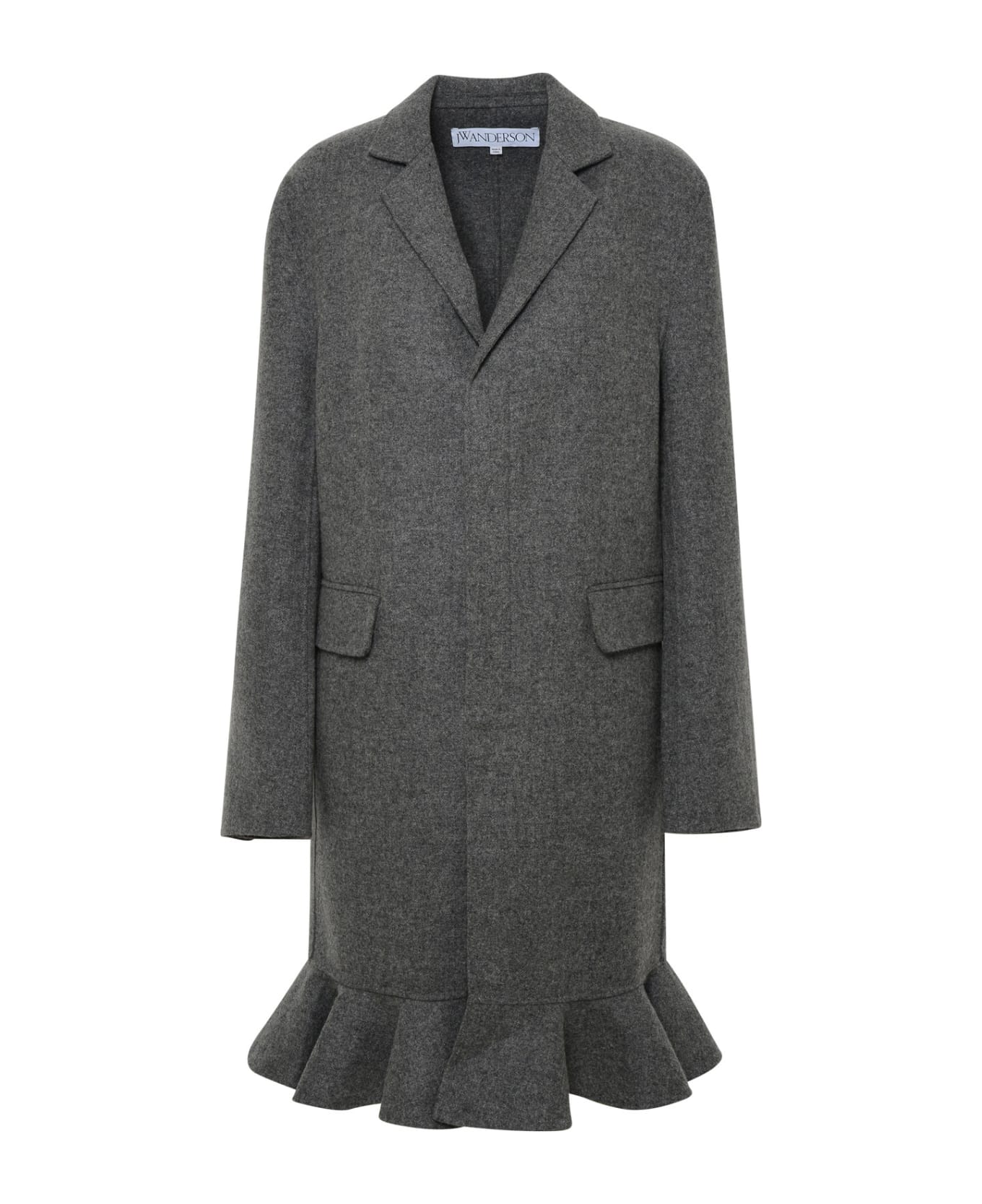 J.W. Anderson Gray Wool Coat - Grey