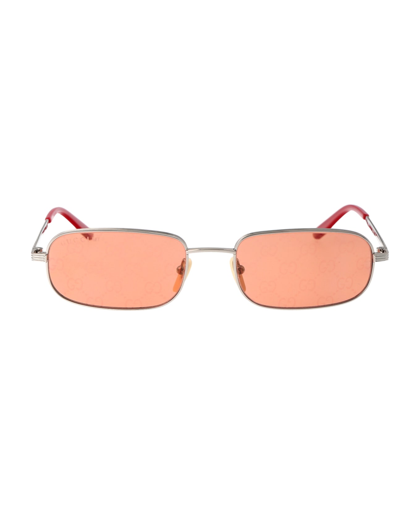 Gucci Eyewear Gg1457s Sunglasses - 004 SILVER SILVER RED