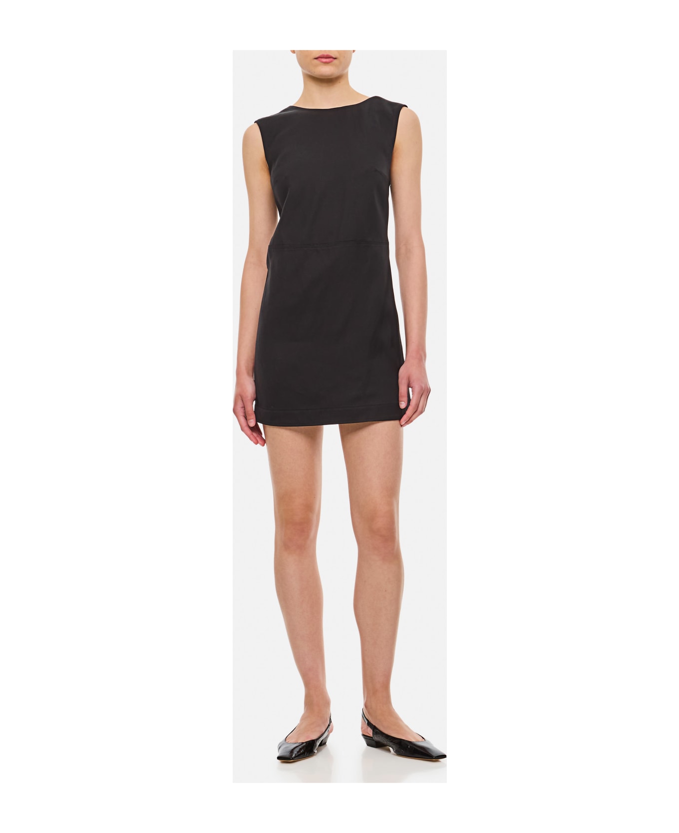 Loulou Studio Openback Sleeveless Short Dress - Black ワンピース＆ドレス