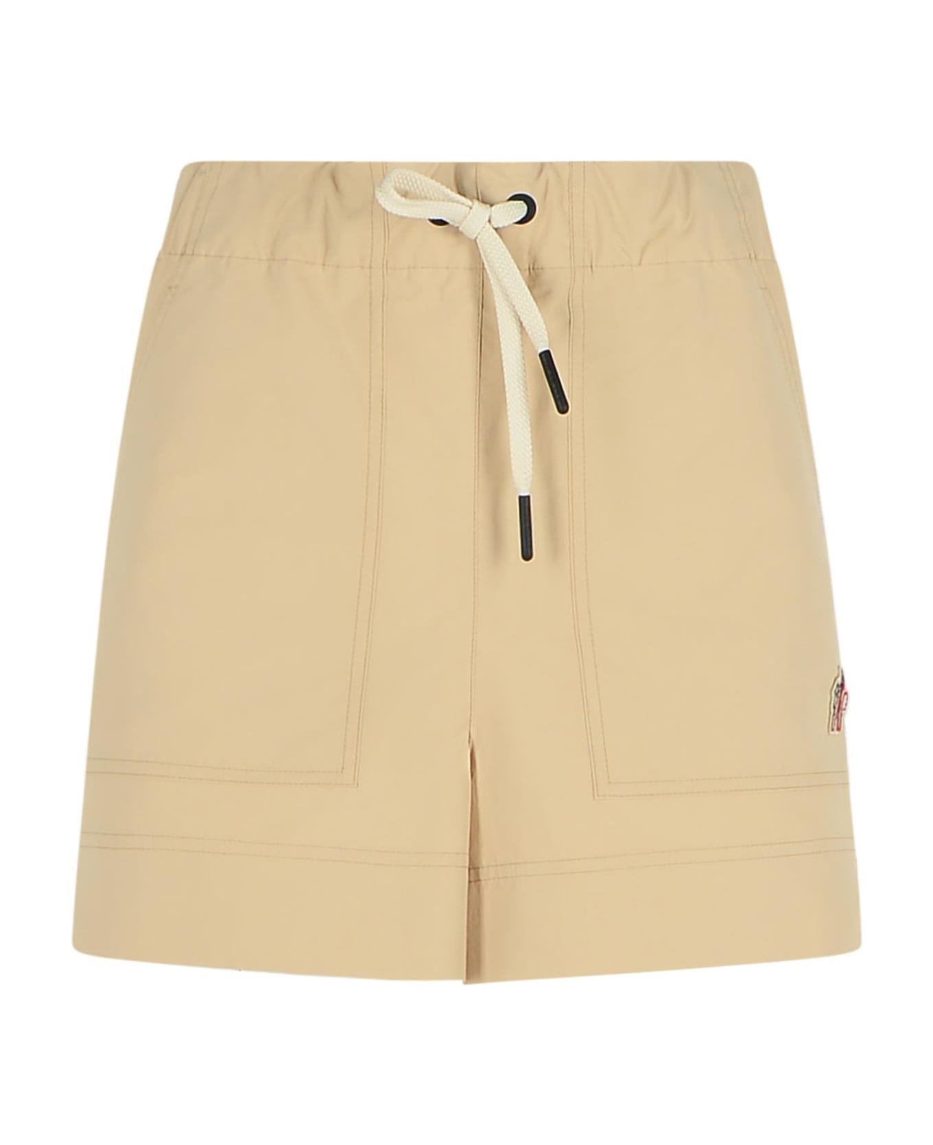 Moncler Grenoble Beige Polyester Shorts - Beige