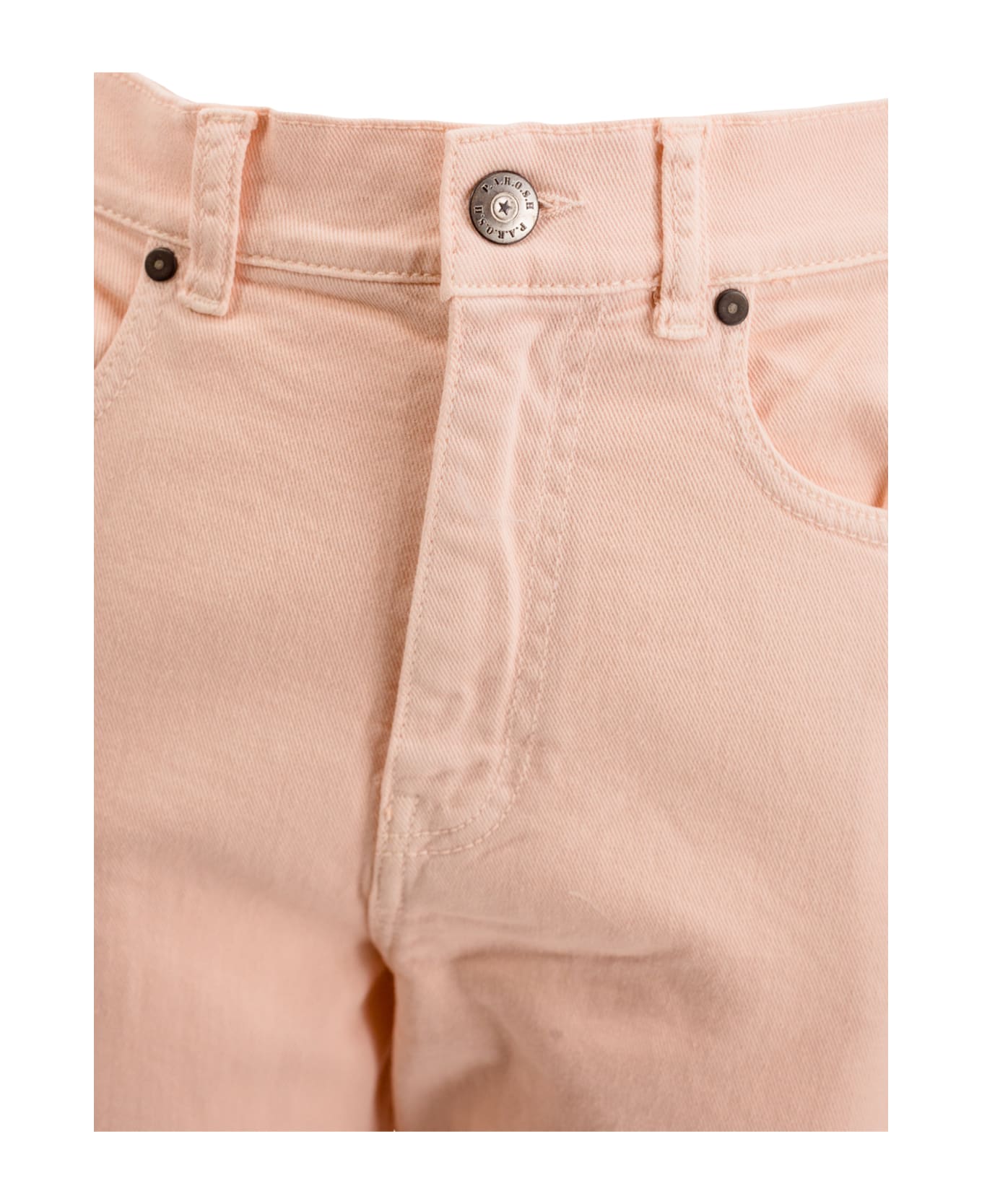 Parosh High-waisted Cotton Tailored Torusers - Pink ボトムス