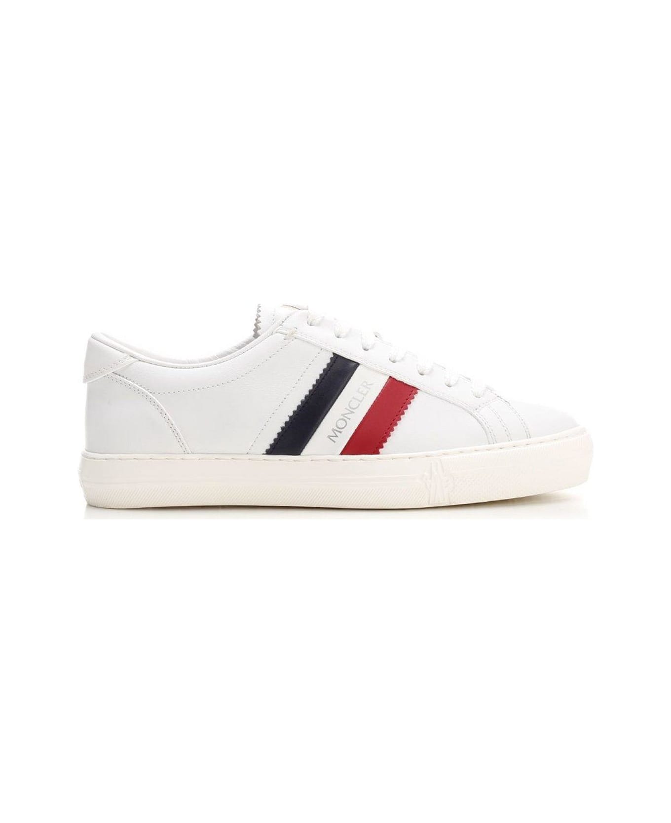 Moncler Low Top Lace-up Sneakers - BIANCO