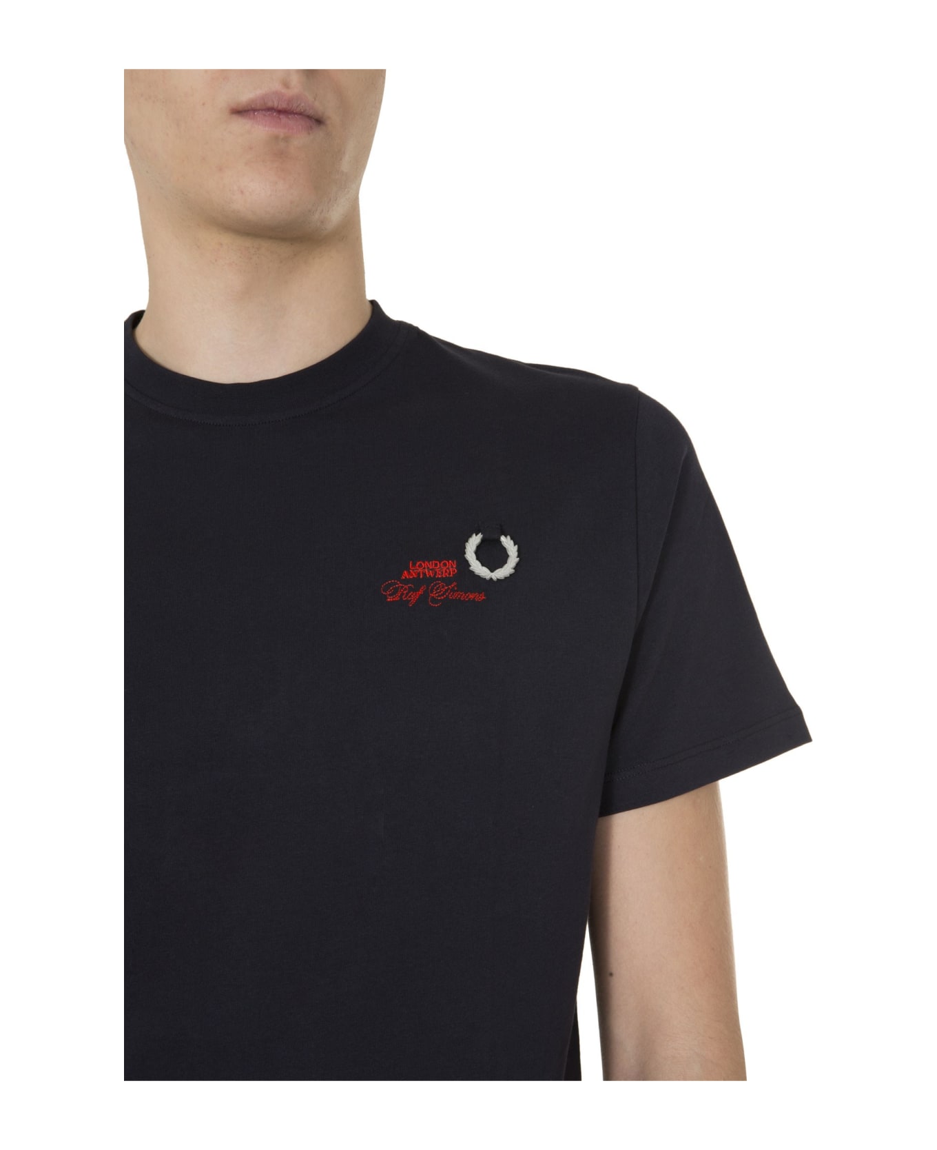 Fred Perry by Raf Simons Round Neck T-shirt - BLU