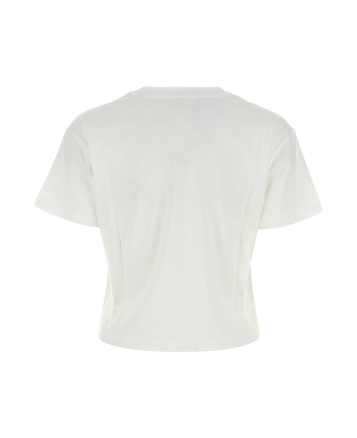A.P.C. White Cotton T-shirt - BLANCNOIR