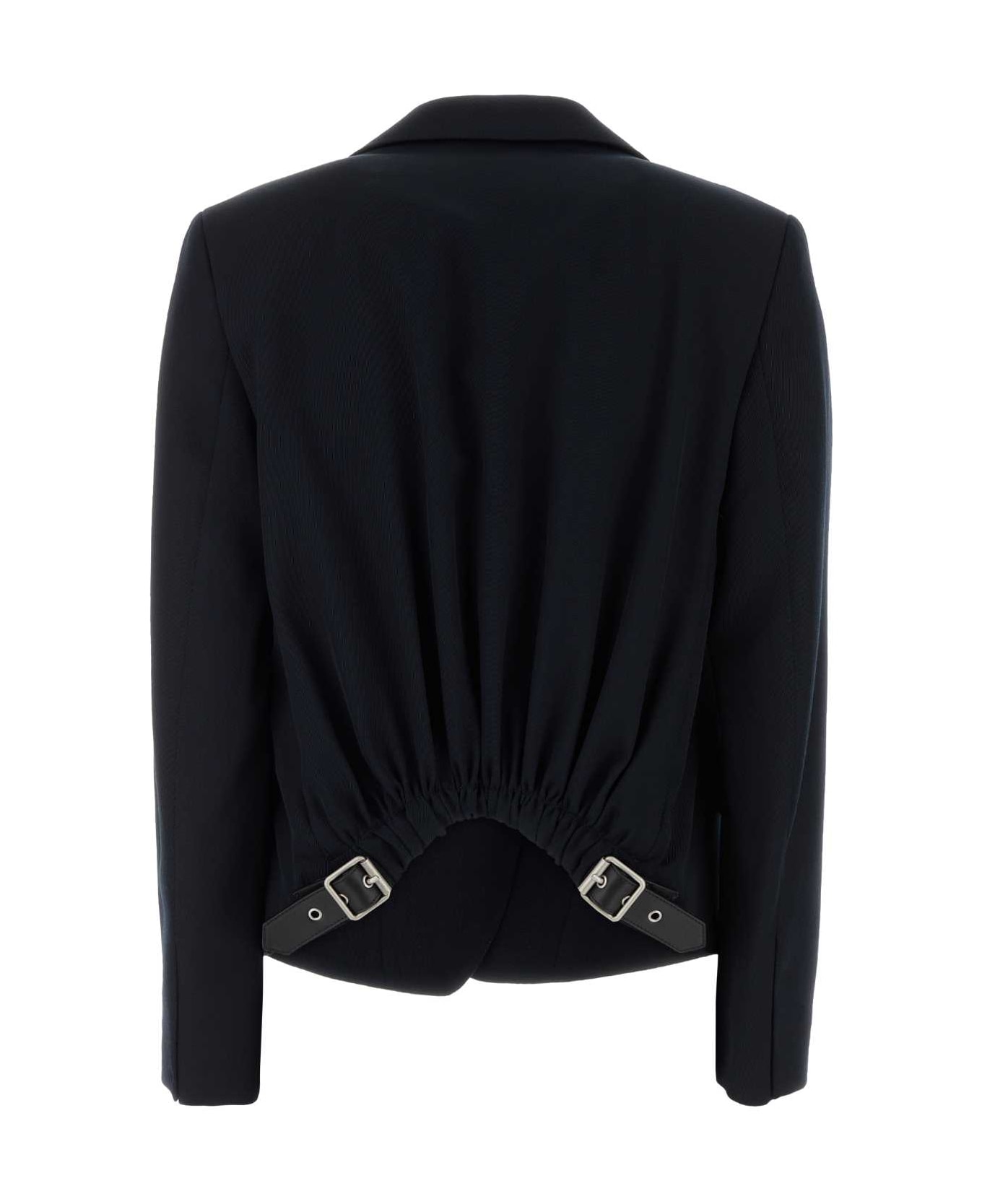 Loewe Navy Blue Wool Blazer - NAVY BLUE