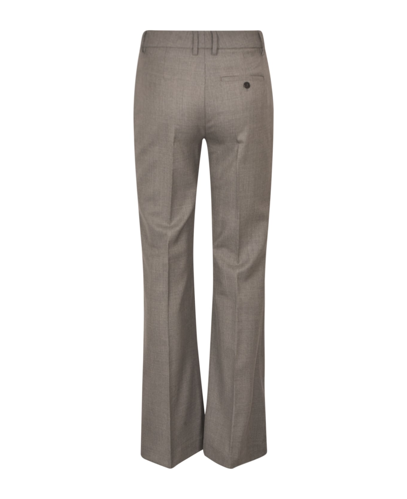 True Royal Wrap Fitted logo-plaque Trousers - Grey