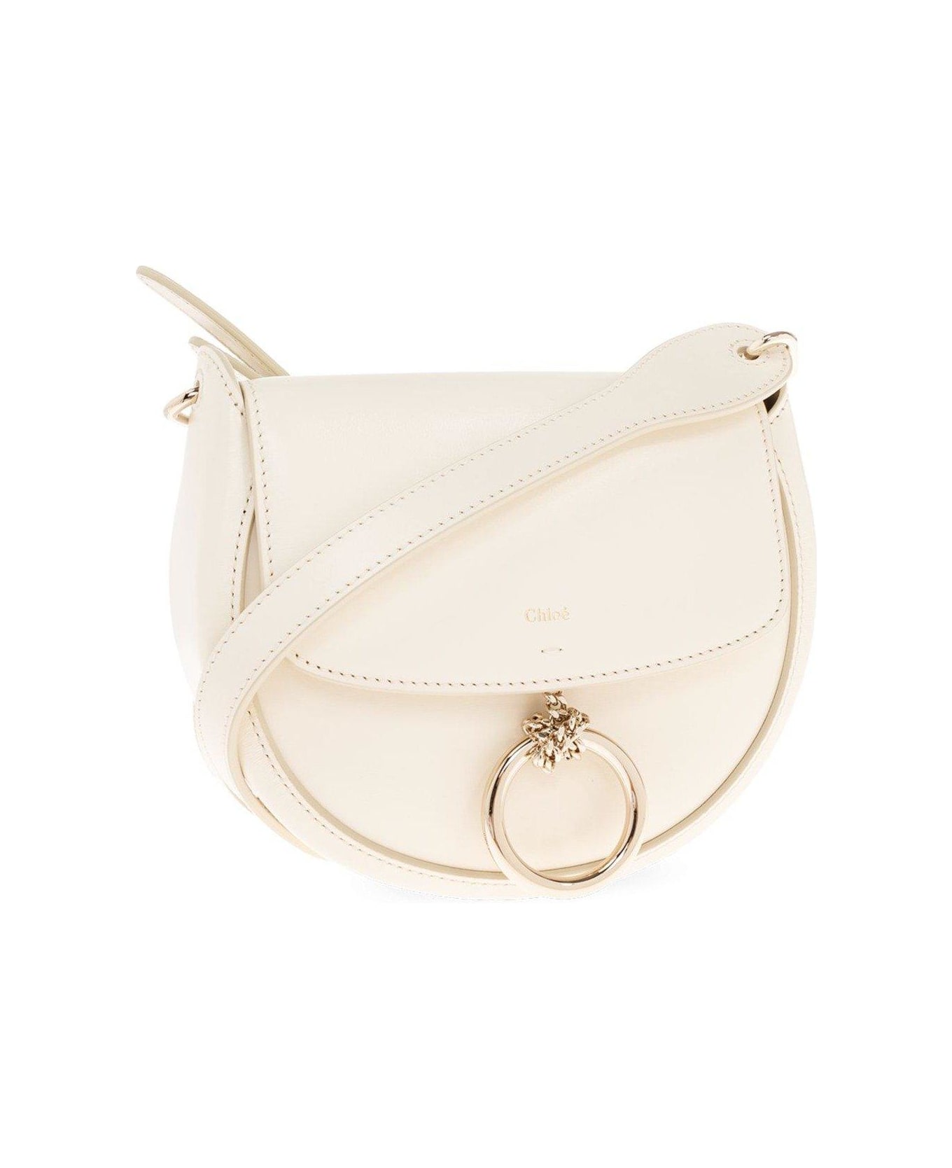 Chloé Arlene Logo Printed Crossbody Bag - BIANCO