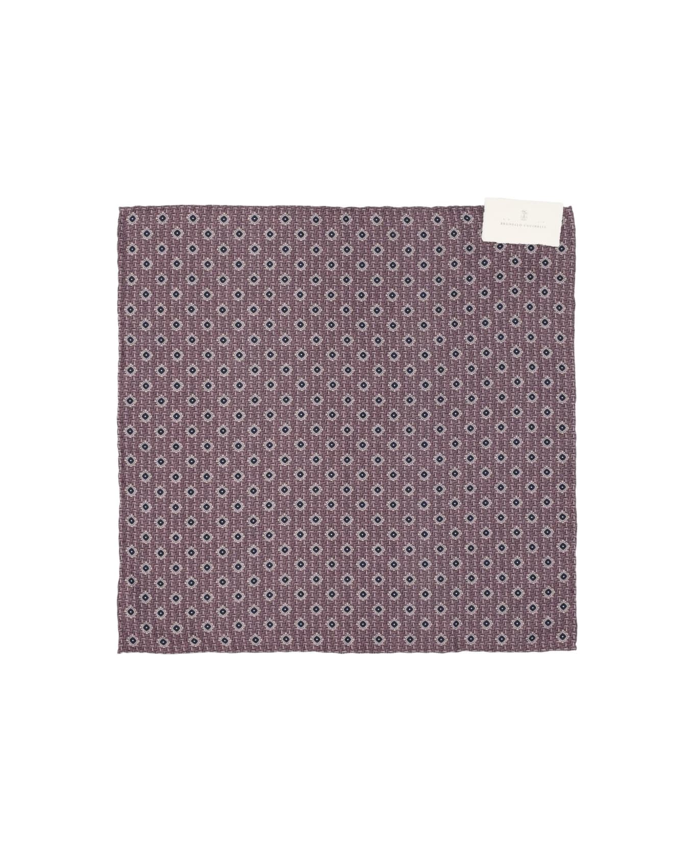Brunello Cucinelli Silk Foulard - Purple