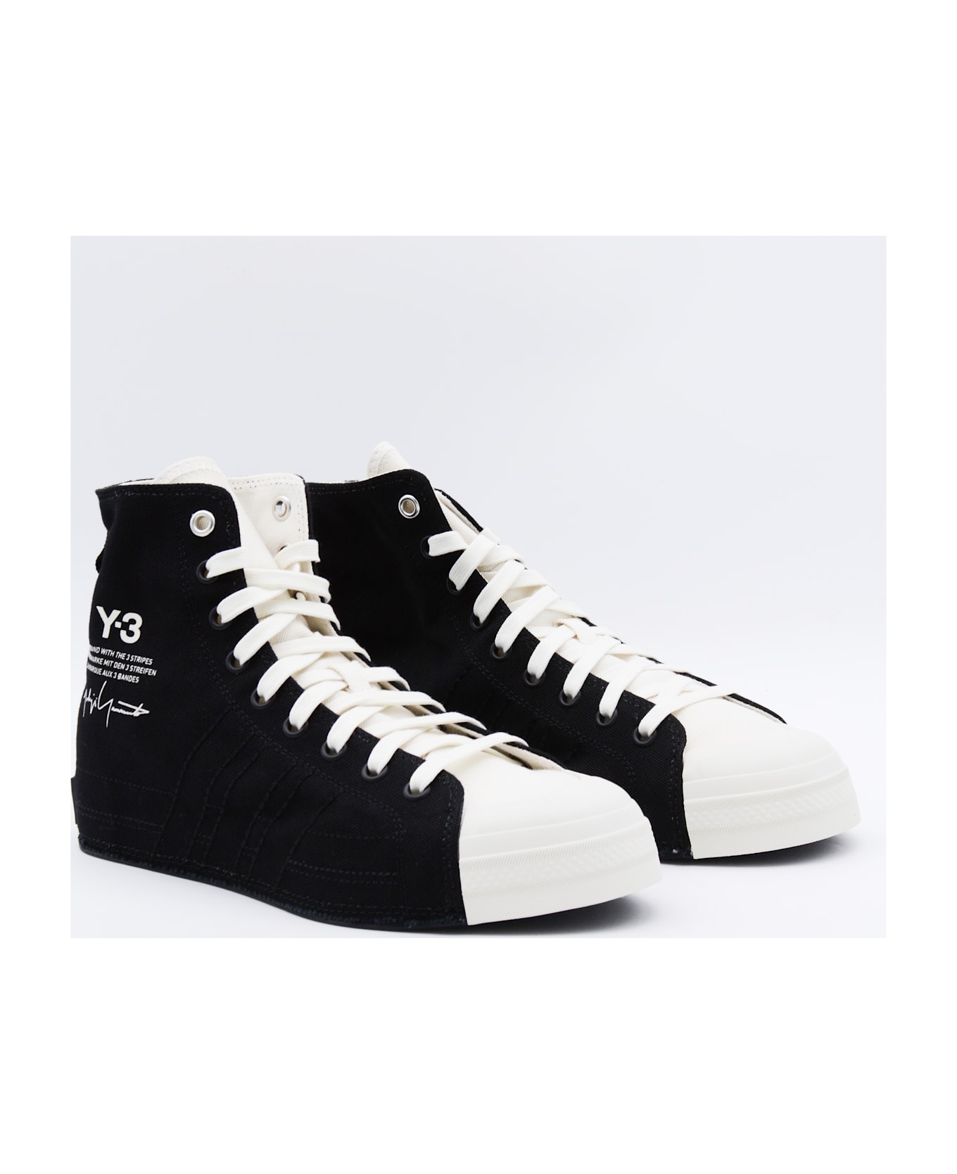 Y-3 Black Nizza Sneakers - ORBIT GREY/ORBIT GREY/BLACK スニーカー