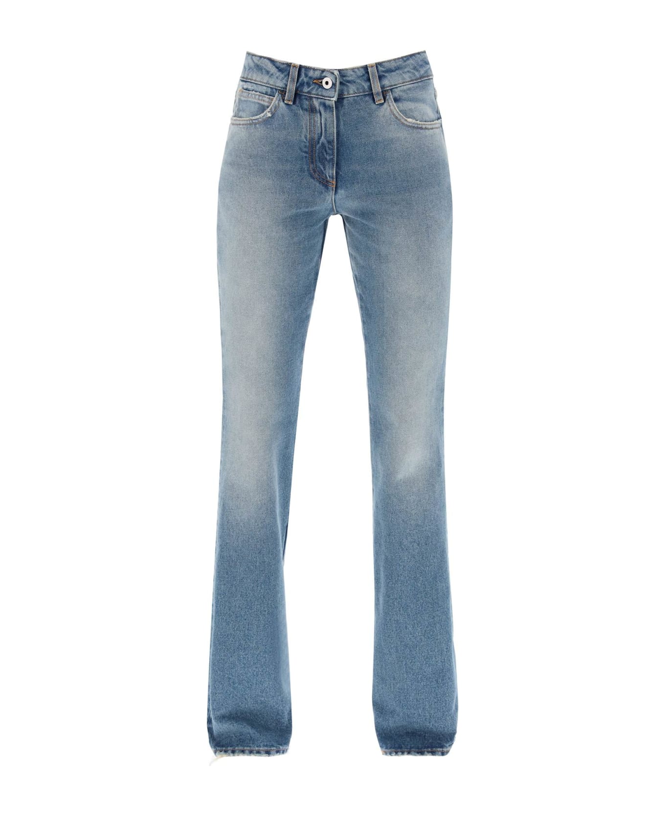 Off-White Bootcut Jeans - BLUE NO COLOR (Light blue)