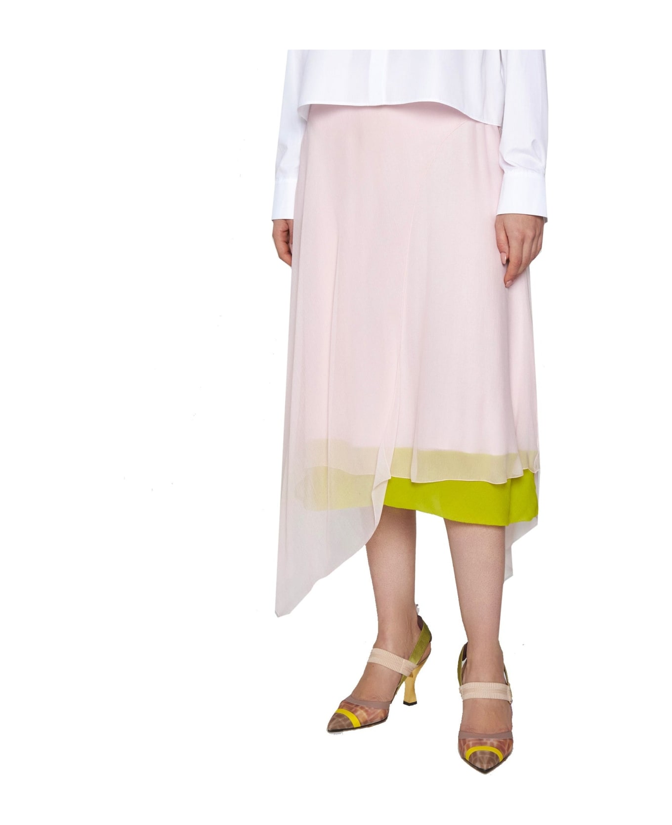 Fendi Silk Skirt - Pink