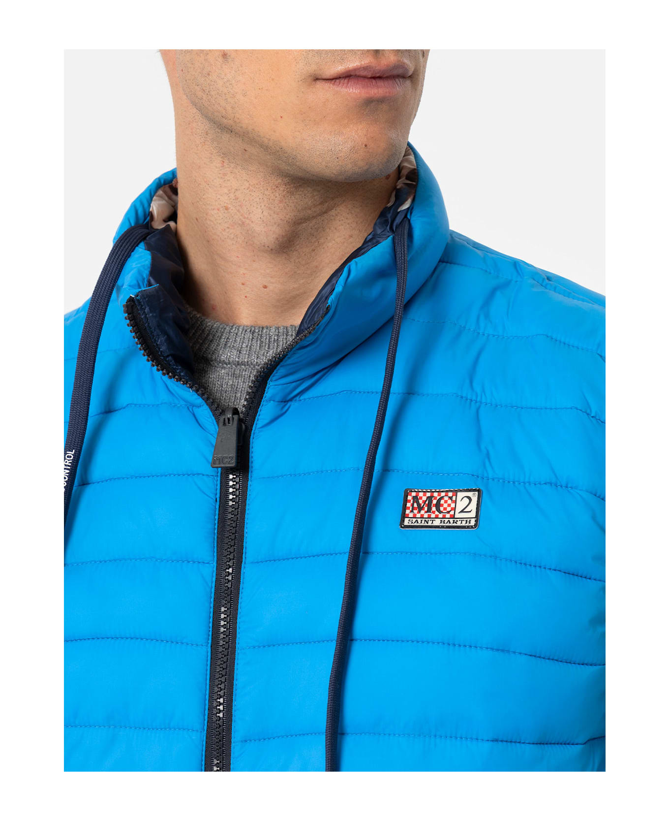 MC2 Saint Barth Man Bluette Padded Vest Aspen