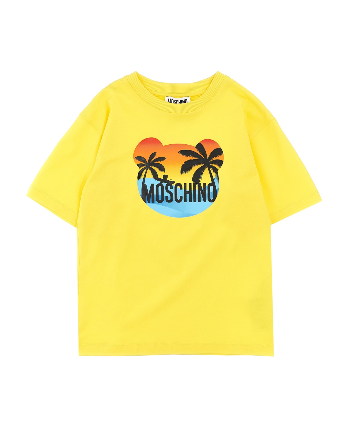 Moschino Logo Print T-shirt - Yellow Tシャツ＆ポロシャツ