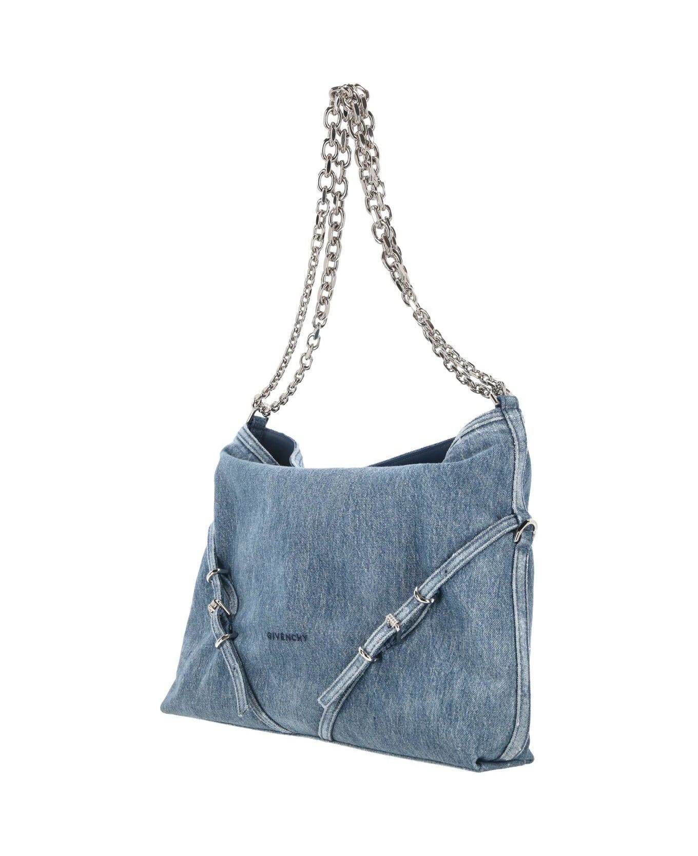 Givenchy Medium Voyou Shoulder Bag - Clear Blue
