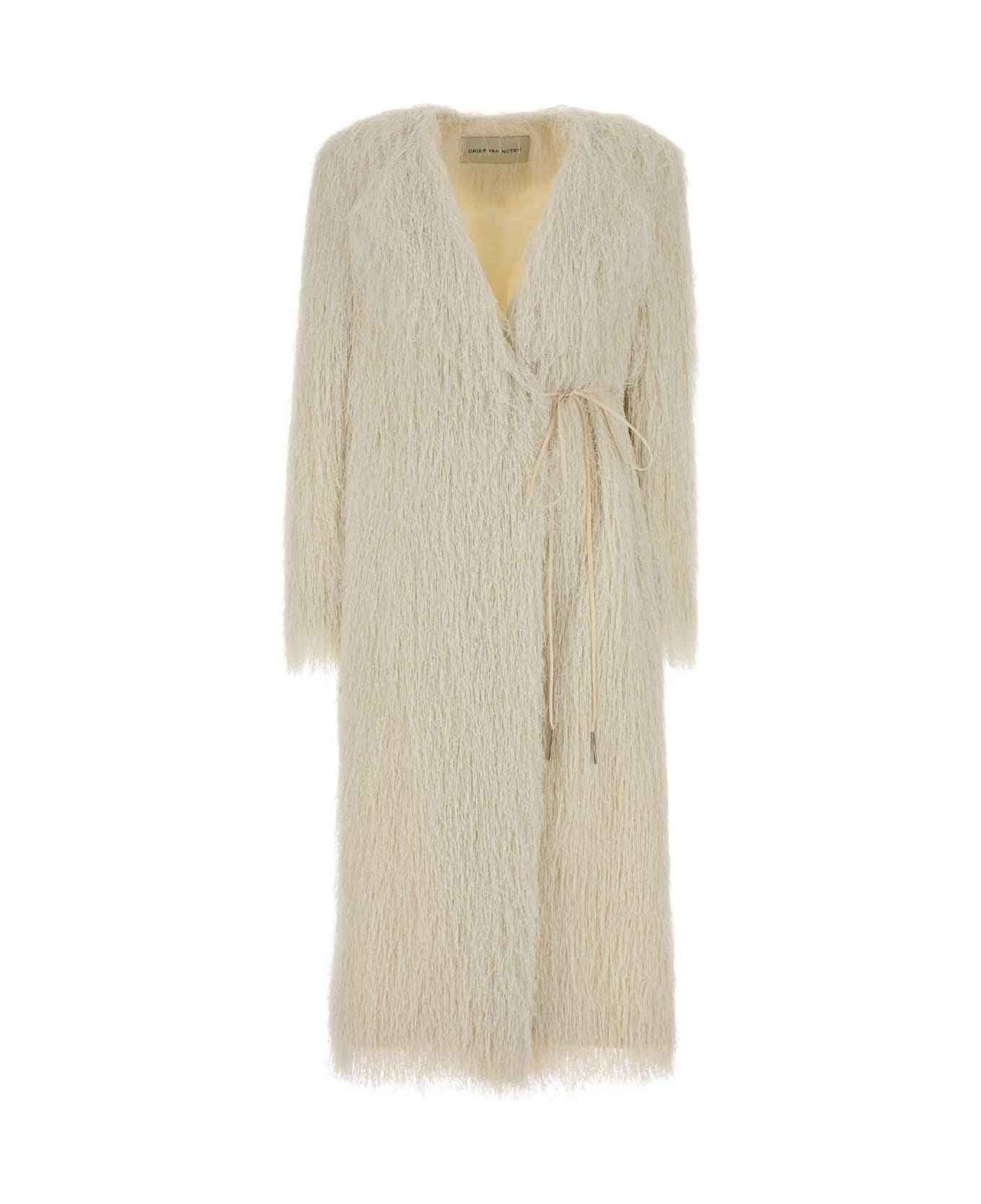 Dries Van Noten White Polyester Rivla Coat - White